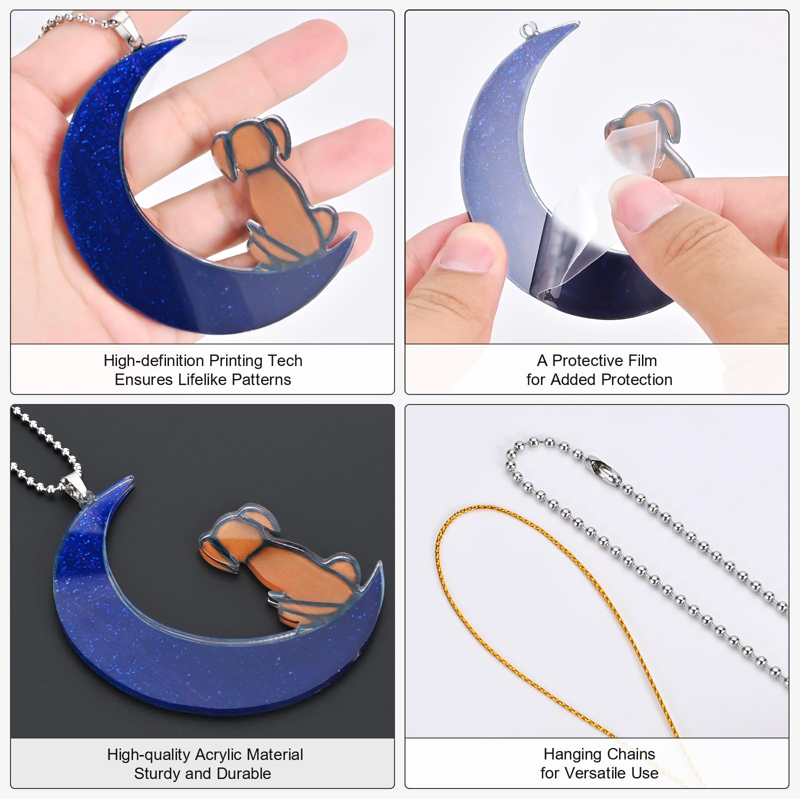 Dog Memorial Gifts For Loss Of Dog,Brown Dog On The Moon On Suncatcher Gifts,Brown Dog On The Moon Dog Memorial Gifts For Pet Lo