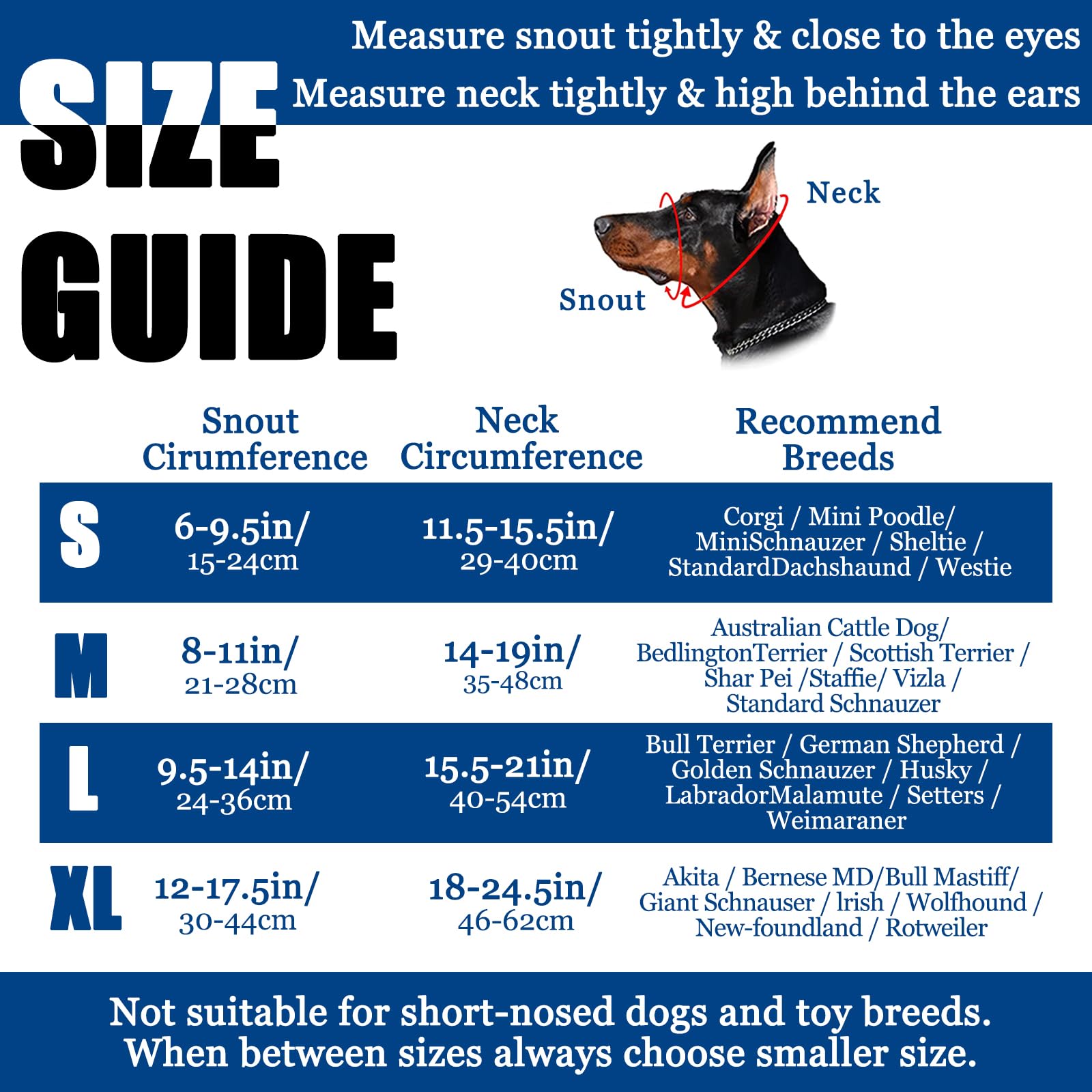 BARKLESS Reflective Head Collar, Adjustable No Pull Muzzle Leash for Dogs, Size M (Snout Cir: 8"-11"), Black, Model H0113BK