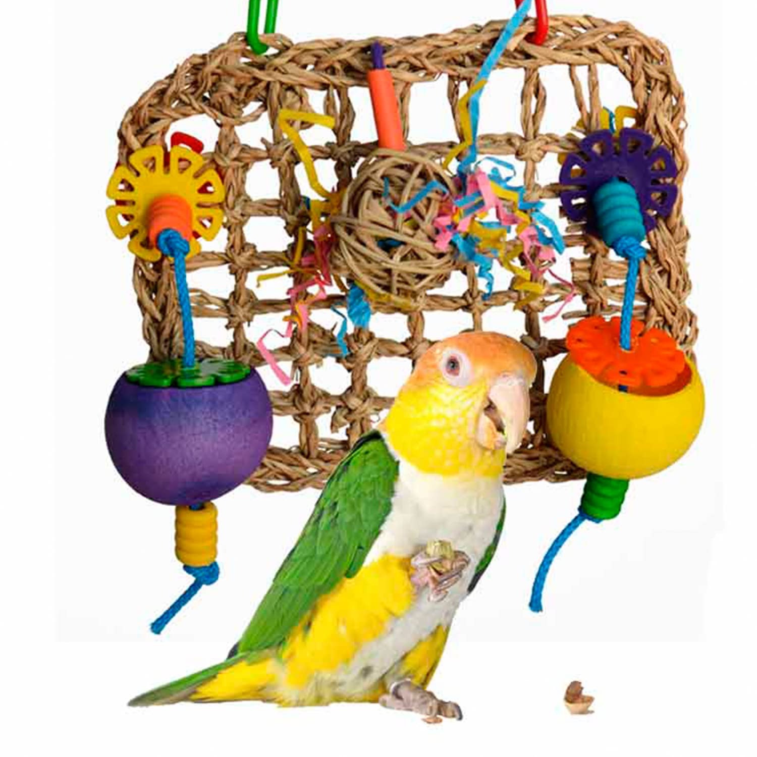 Super Bird Creations Sb965 Mini Seagrass Foraging Mat - Ideal Mental Stimulation, Satisfies Chewing, Relieves Boredom For Small 