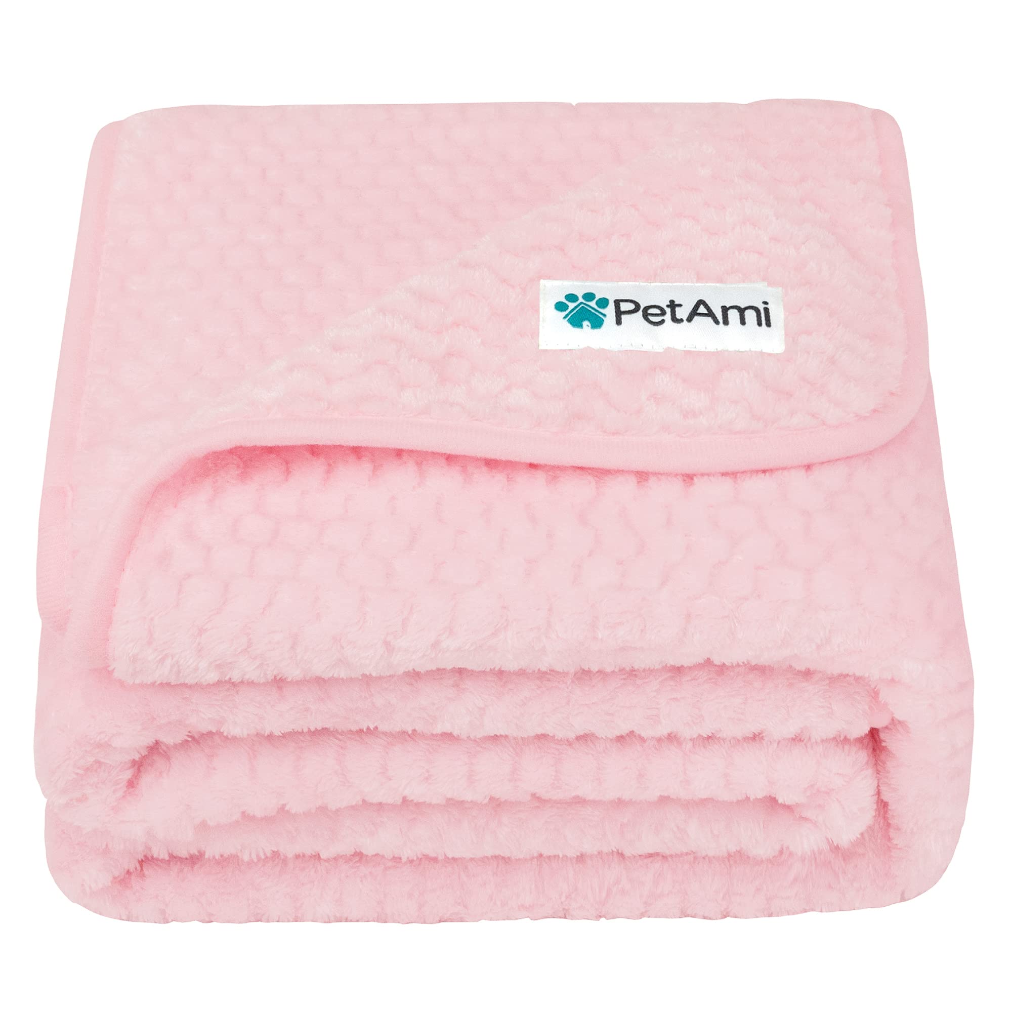 Petami Waterproof Dog Blanket, Leakproof Xl Pet Blanket For Large Dogs, Furniture Sofa Couch Cover Protector, Fleece Cat Throw For Bed Crate Kennel, Reversible Washable Soft Plush, Twin 60X80 Pink