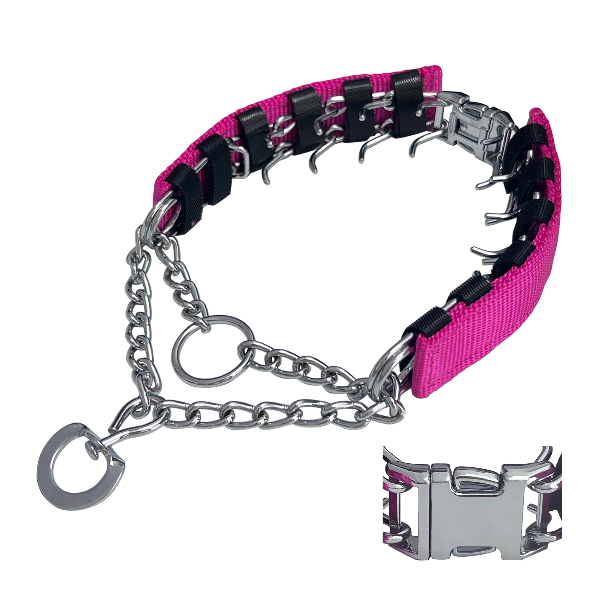 Dog No Pull Collar With Quick Release Buckle For Small Medium Large Dogs, Adjustable Collar With Nylon Cover