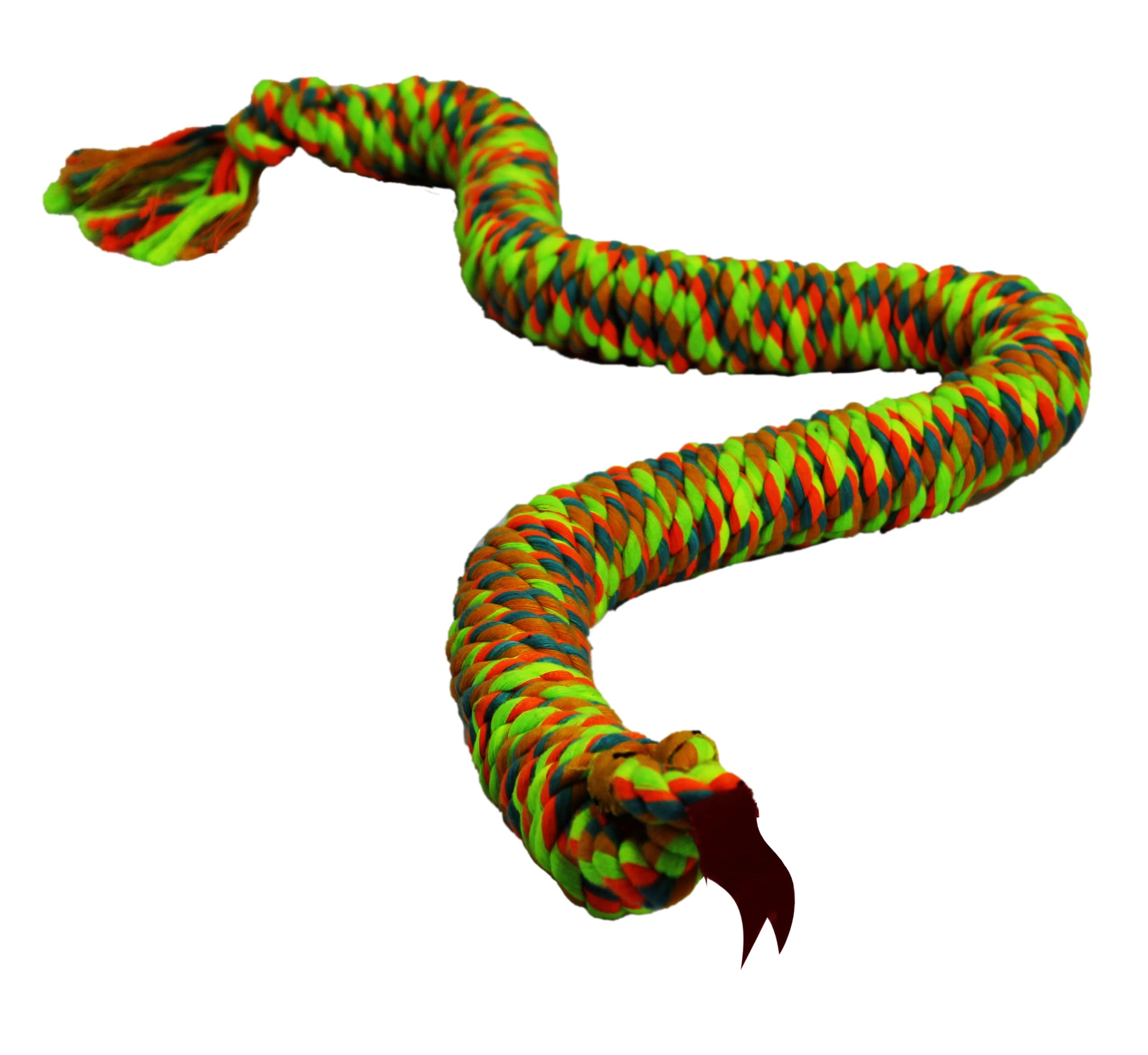 Pawpourri Rope Toy For Adult Dogs, Puppies, Cats | Tough, Durable And Fun | Chewing Interactive Pet Toy (Snake Rope Toy)