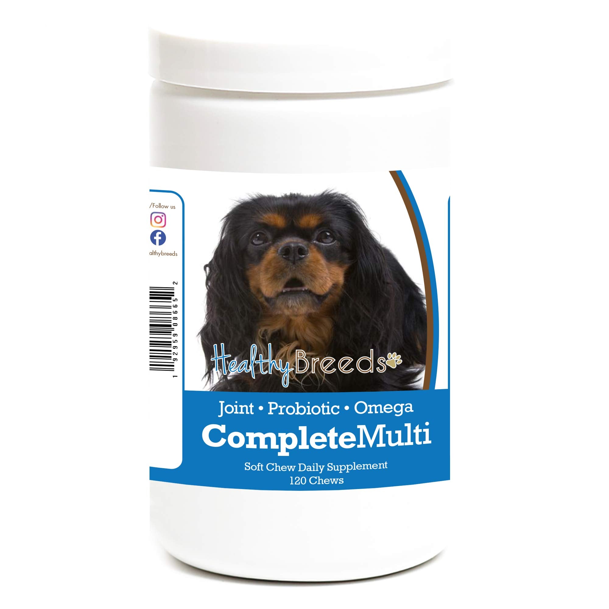 Healthy Breeds English Toy Spaniel All in One Multivitamin Soft Chew 120 Count