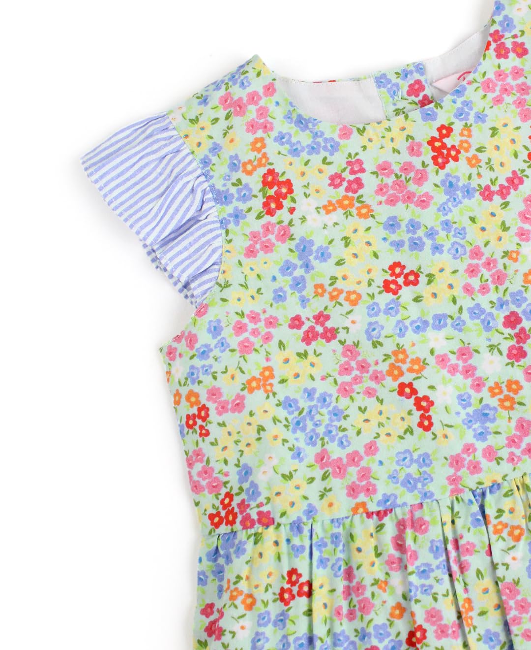 Rufflebutts Petaling Around Flutter Sleeve Tiered Dress - 6-12M