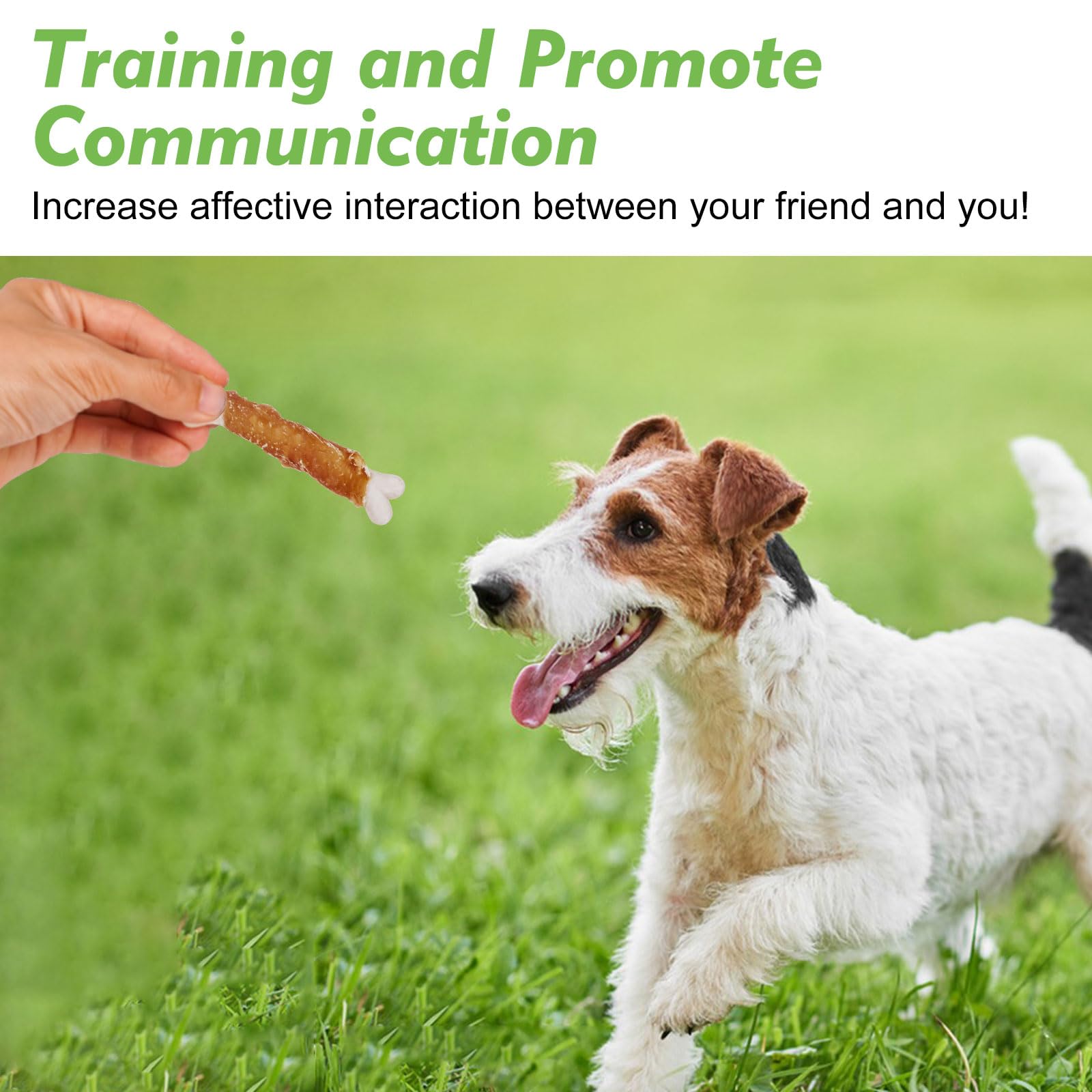 MON2SUN Dog Treats, Chicken Wrapped Calcium Bones Without Rawhide, 4 Inch Training Treats for Teeth Cleaning and Fresh Breath, C