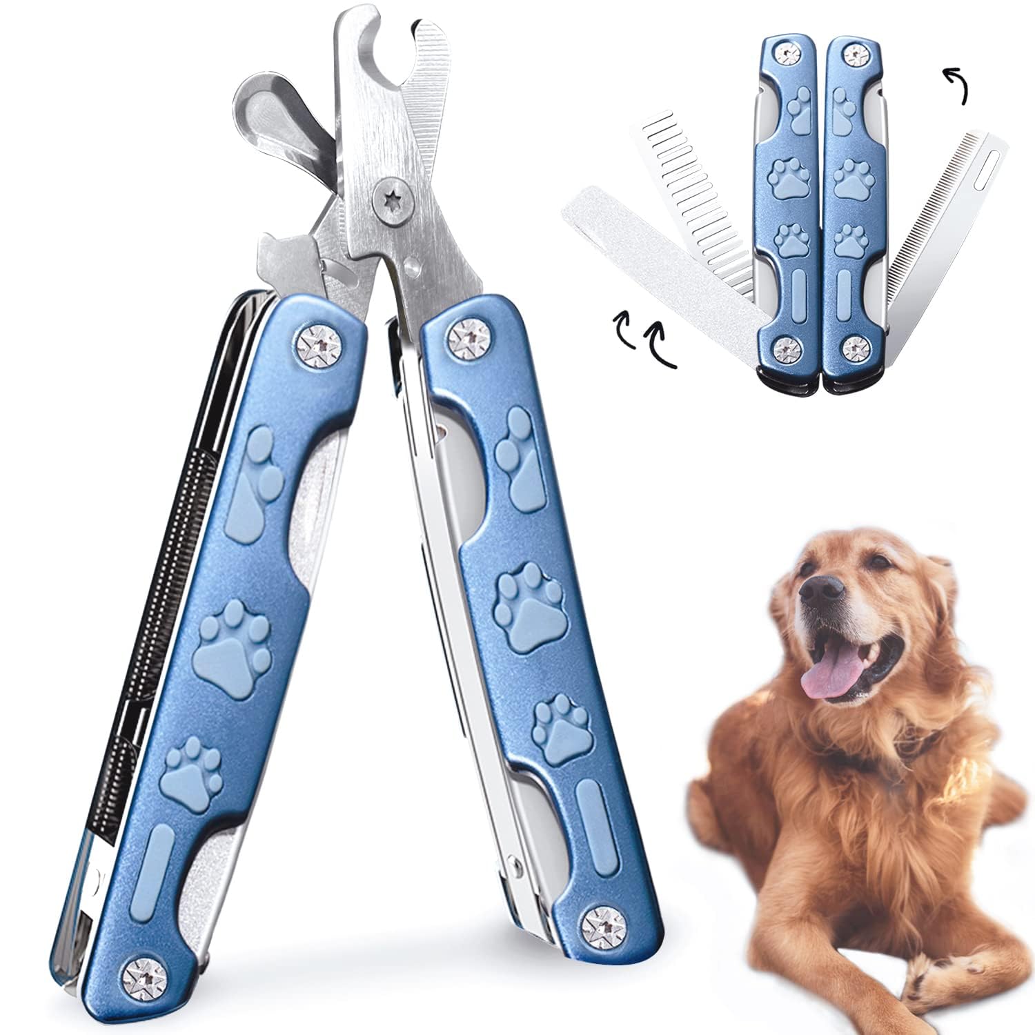 Professional Dog Nail Clipper For Sensitive Dogs,Dog Nail Trimmer For Large Medium Small Breeds,Sharp Puppy Dog Toenail Clipper 