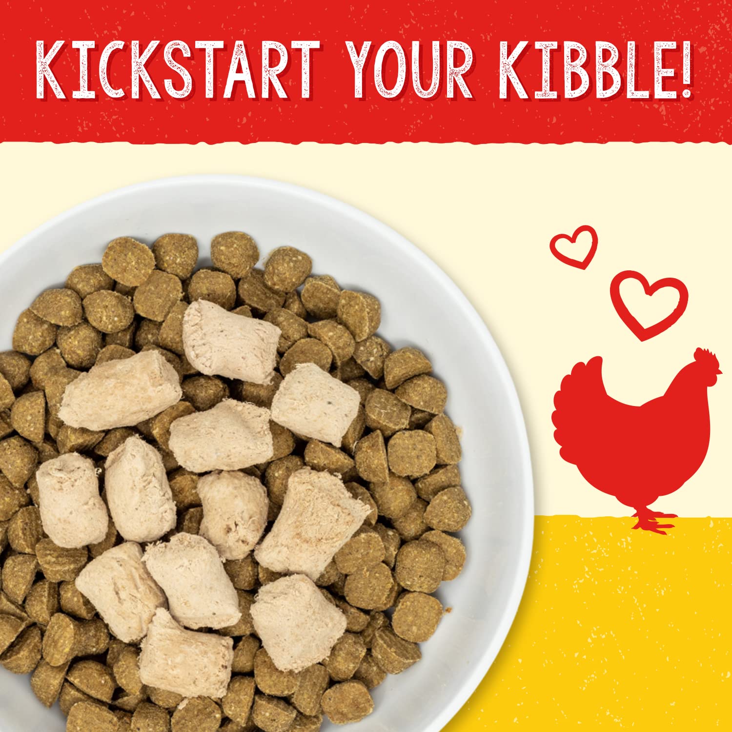 Stella & Chewys Freeze Dried Raw Chewys Chicken Meal Mixers - Dog Food Topper for Small & Large Breeds - Grain Free, Protein Ri
