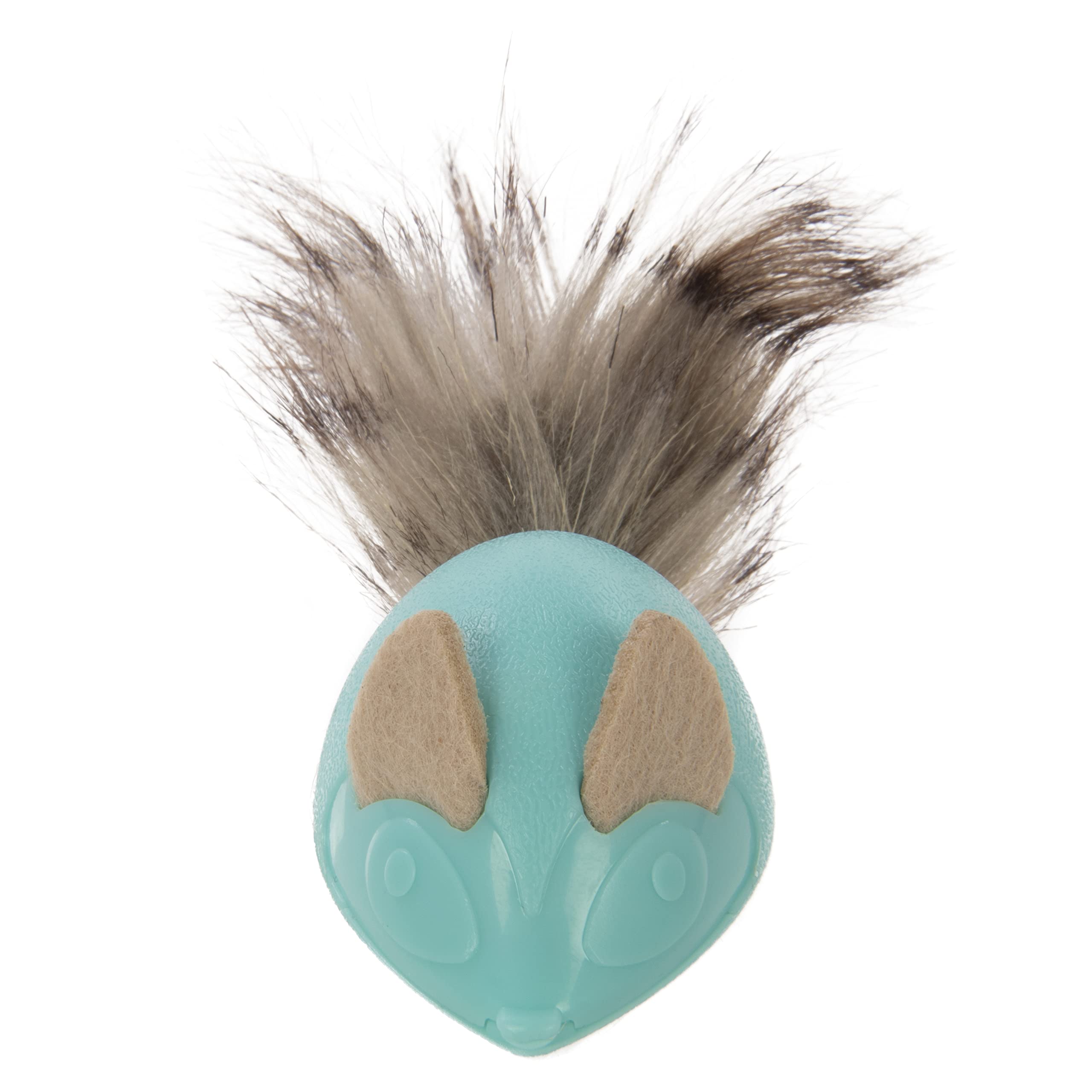 Petlinks Marble Mayhem Rolling Marble Racoon Toy for Cats & Kittens, for Solo & Interactive Play, Encourages Exercise - Teal, On