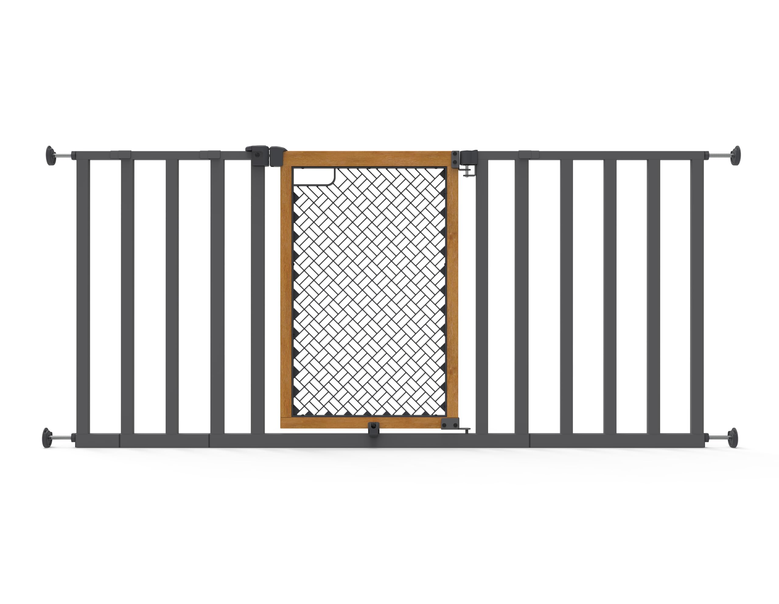 Ingenuity Thruway 60XW Series Extra Wide Safety Pet and Baby Gate, 30''-60'' Wide, 26'' Tall, Pressure or Hardware Mounted, Inst