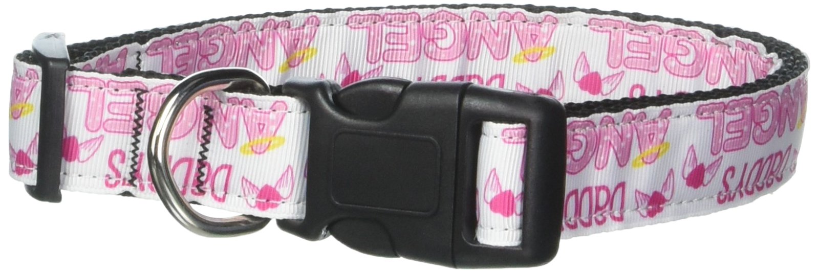 Pet Dog & Cat Nylon Collar or Leash, "Daddy's Angel" LG Collar
