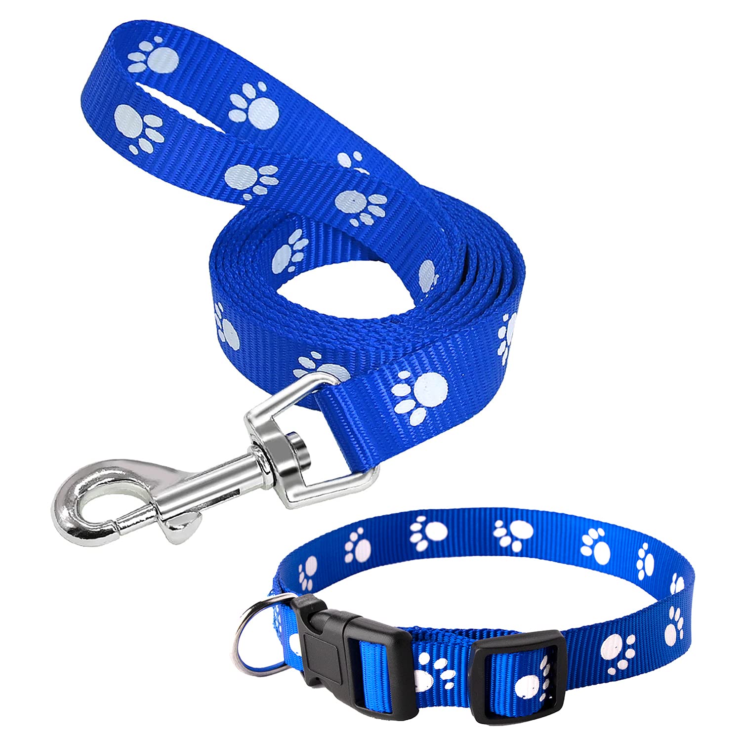 Youstylo  You Are Priority Dog Collar And Leash Set With Safety Locking Buckle Nylon Pet Collars Adjustable For Small Medium Do