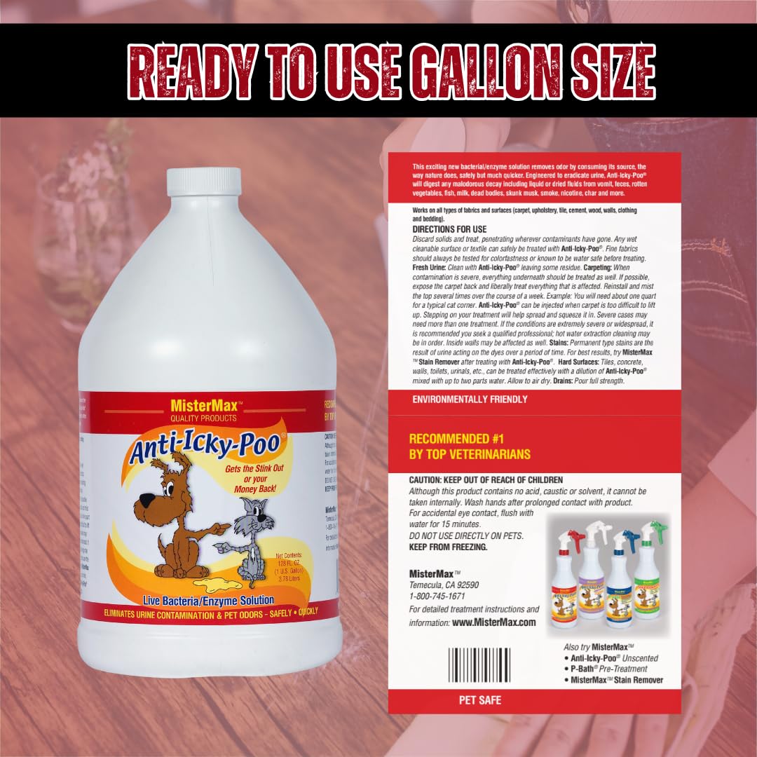 Mister Max Anti Icky Poo! Buy 4 Gallons