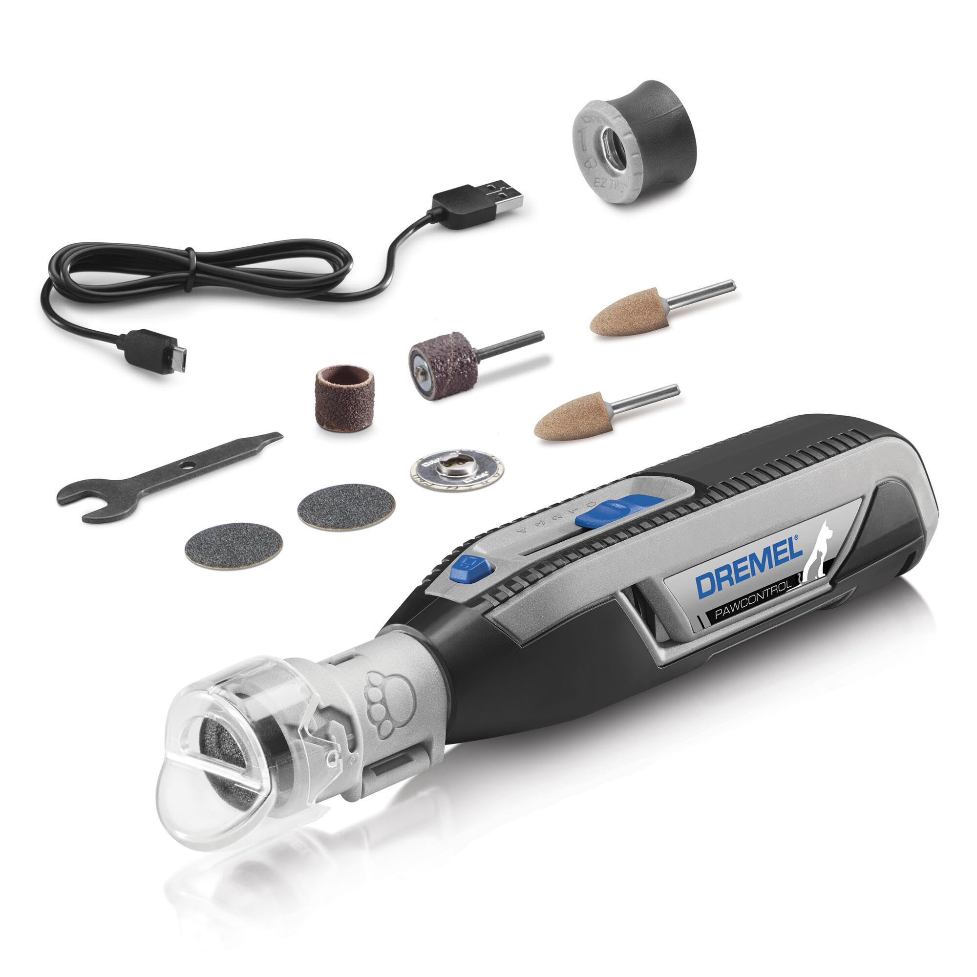 Dremel PawControl 7760-PET Dog Nail Grinder and Trimmer - Cordless & Rechargeable Pet Grooming Tool Kit - Safe for Dogs, Cats, a