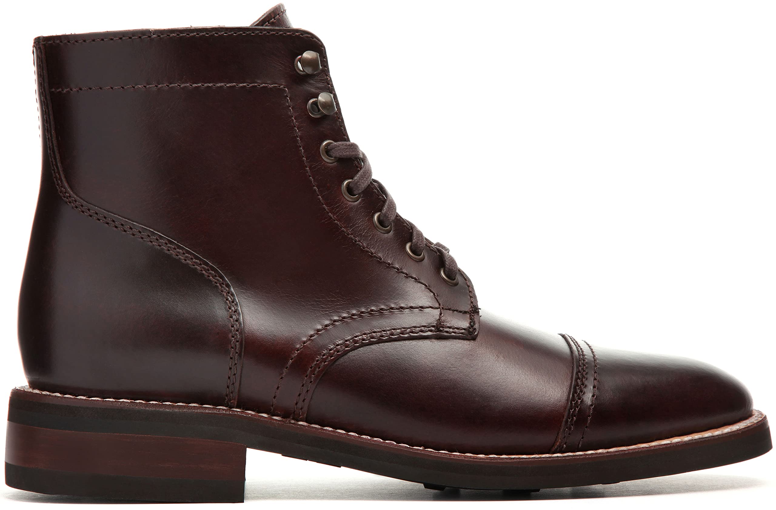 Thursday Boot Company Menas Captain Cap Toe Leather Boots, Brown, 95