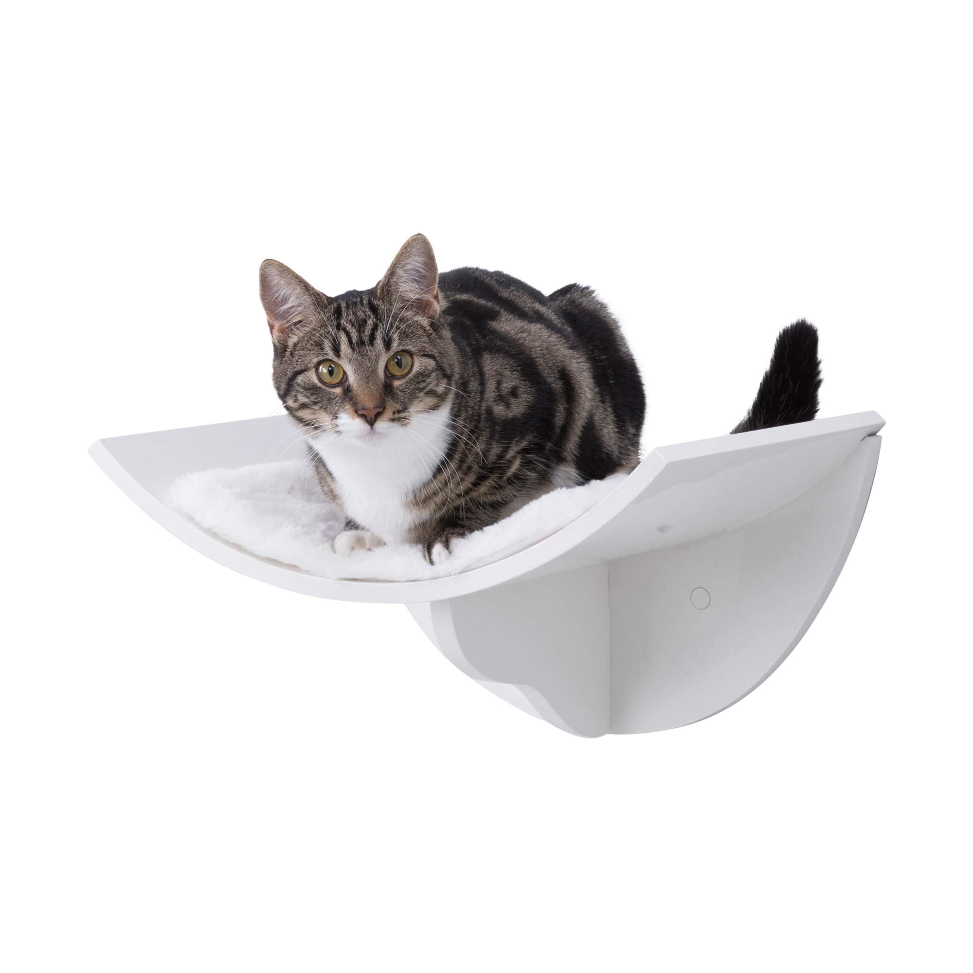 Trixie Lorena Wall Mount Perch, Cat Shelf, Cat Bed, Cat Lounger, Cat Furniture - White