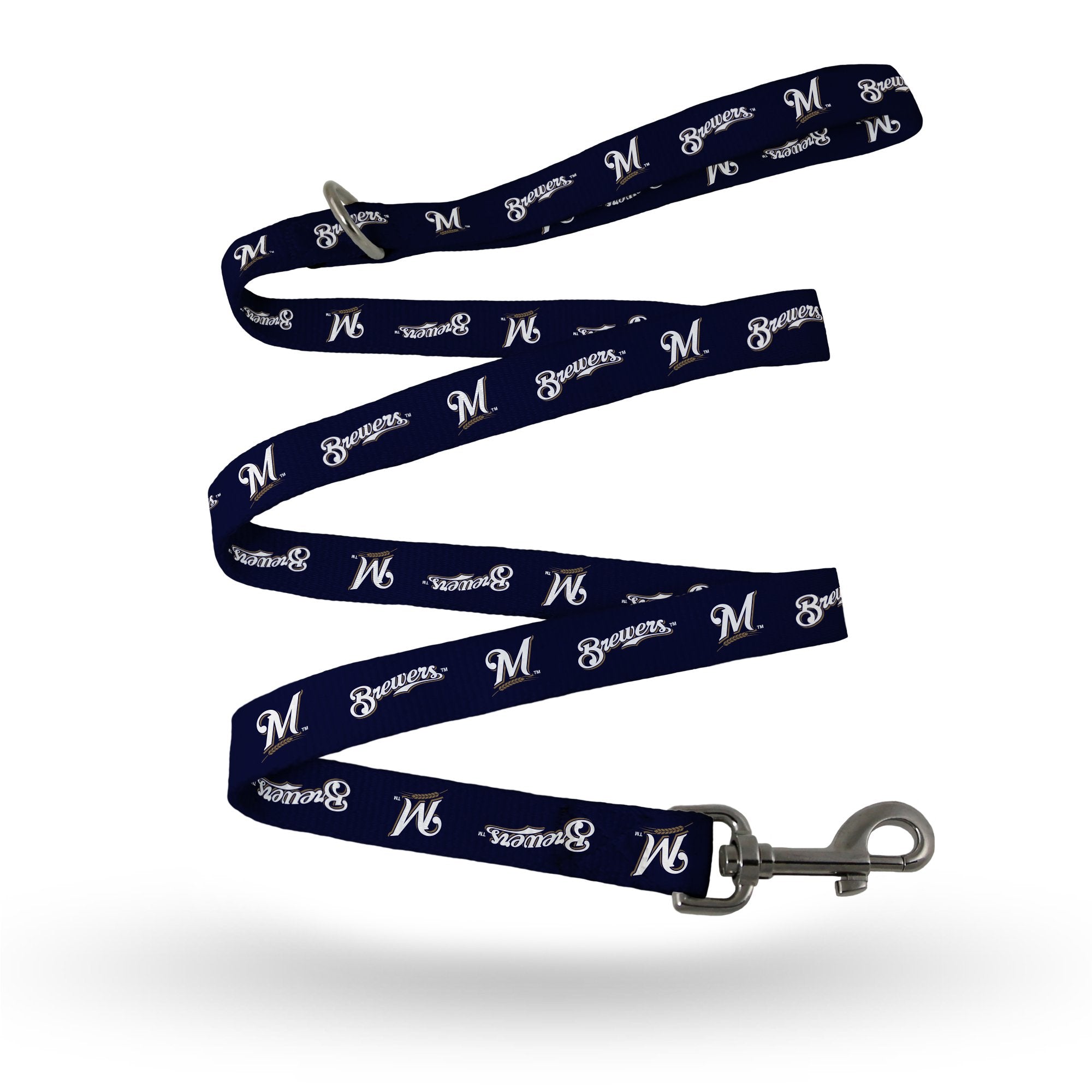 MLB Milwaukee Brewers Pet LeashPet Leash Size S/M, Team Colors, Size S/M