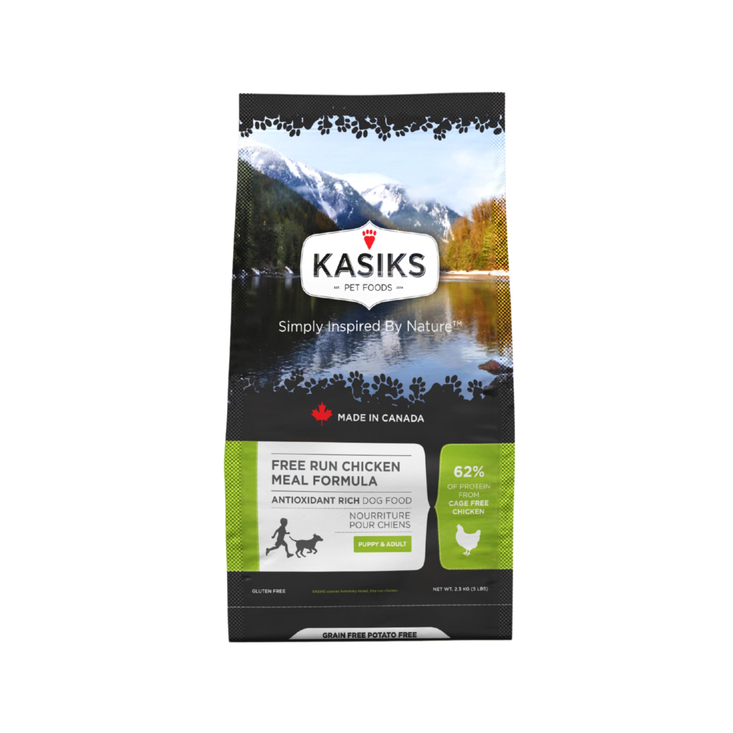 FirstMate Pet Foods Kasiks Free Run Grain Free Chicken Meal Formula Dog Food 5 Lbs