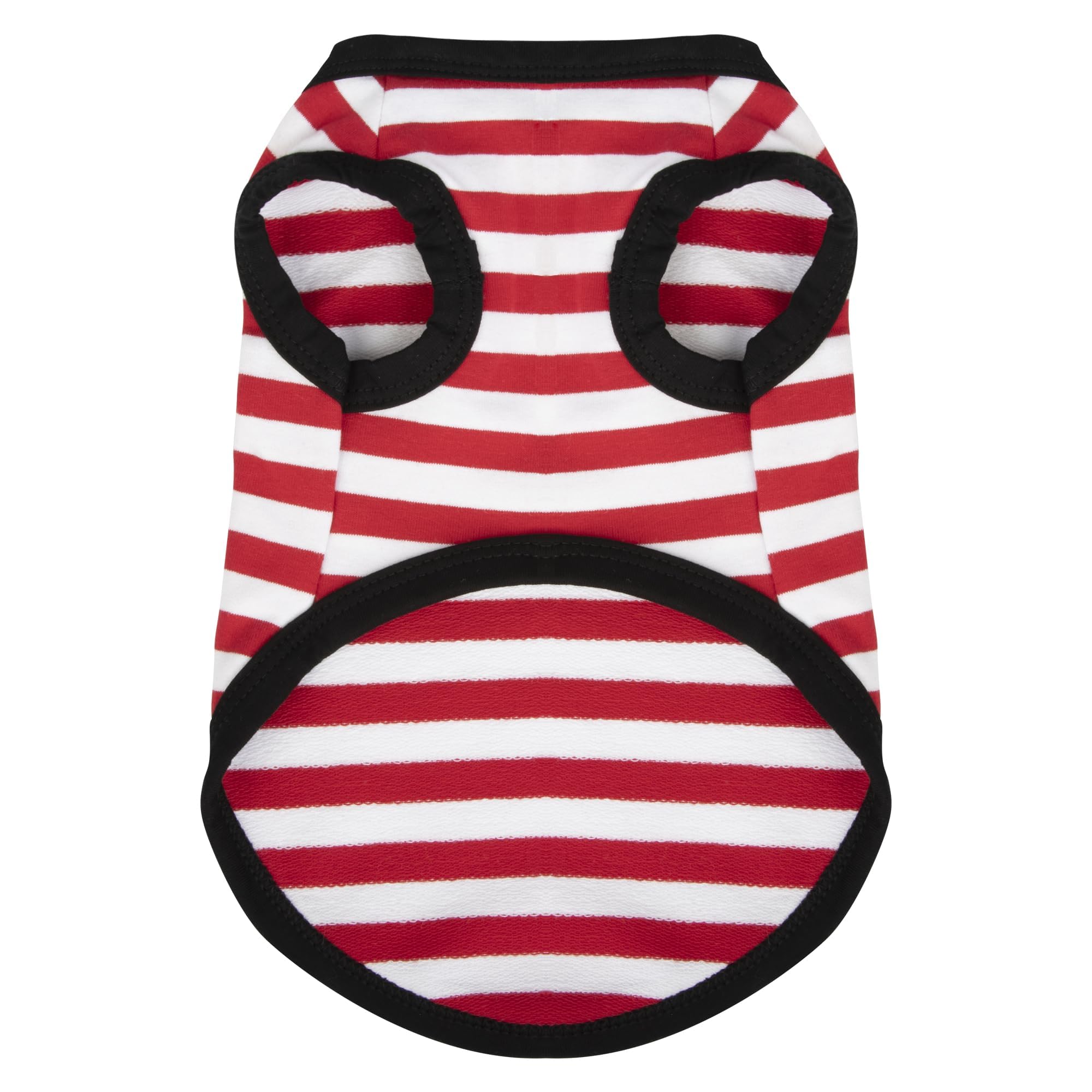 Paiaite Striped Shirt Cotton Sleeveless Tank Top For Small Medium Dogs Red Xl
