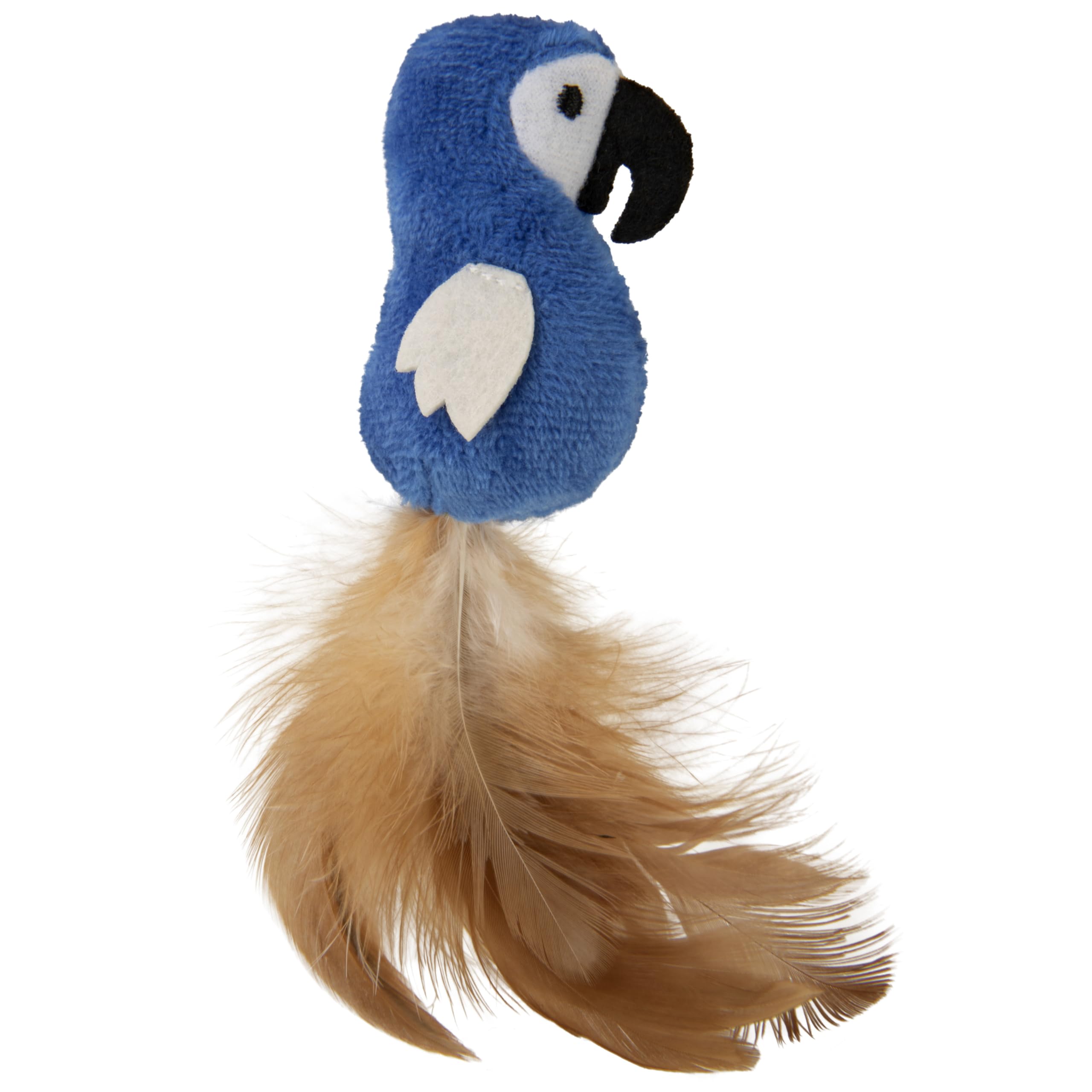 SmartyKat Instincts Chatty Chirp HappyNip Toy for Indoor Cats & Kittens, Electronic Noise, Soft & Plush Bird with Silverine Catn