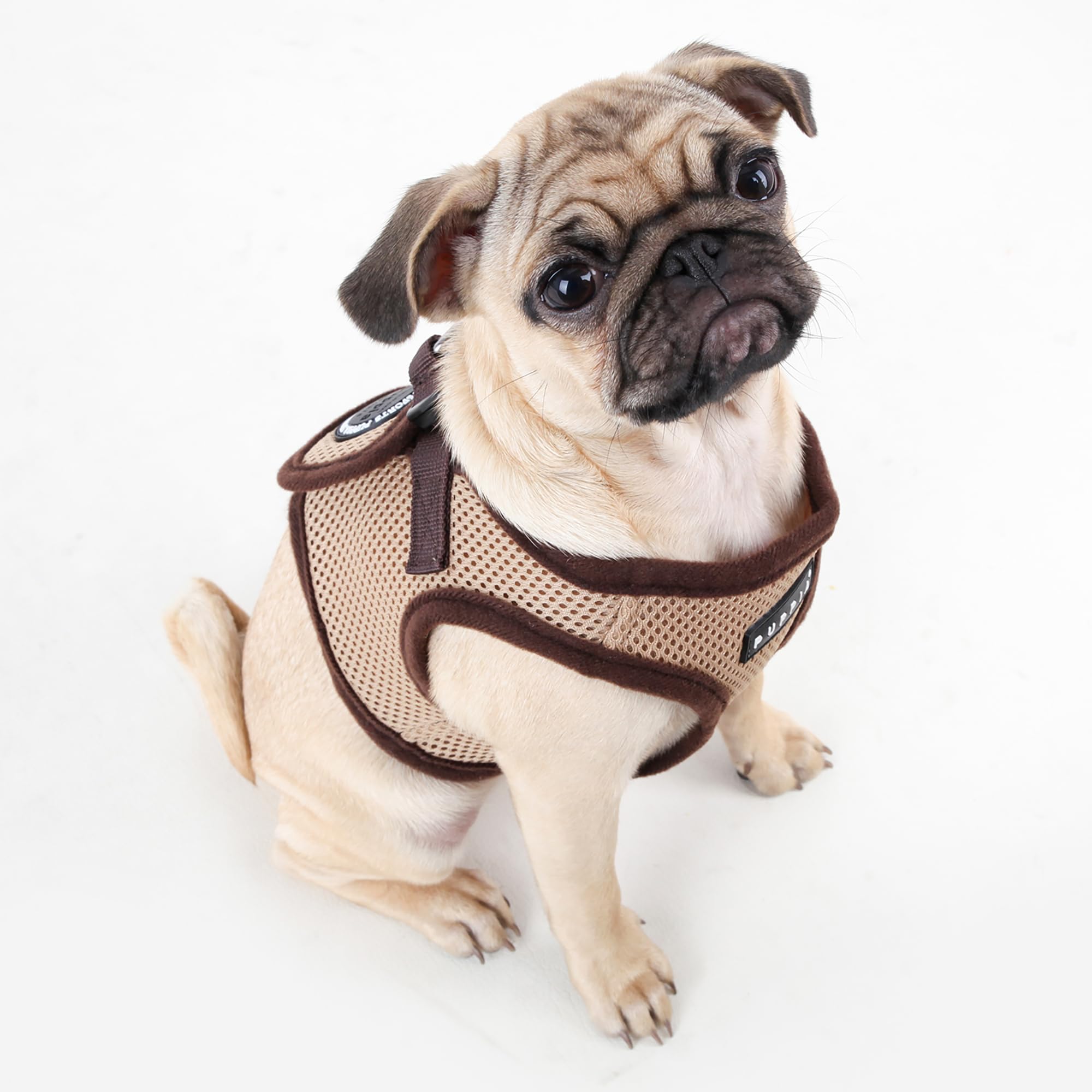 PUPPIA International Harness Soft B Vest, X-Small, Beige