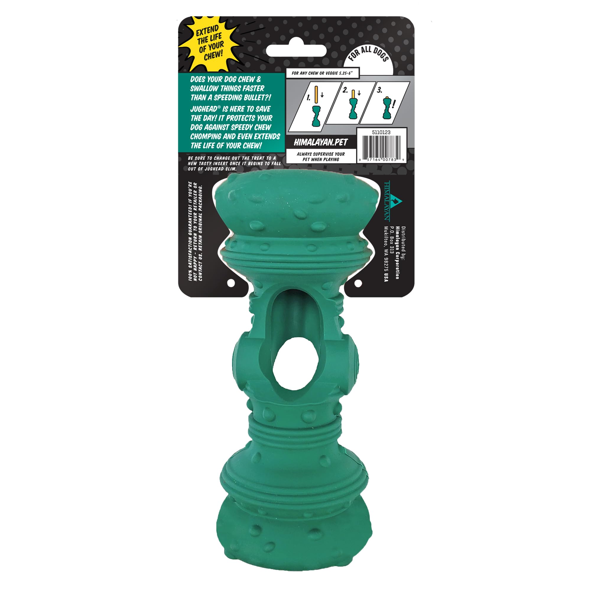 Himalayan Pet Supply Jughead Slim Cheese Chew Insert, 100% Natural, Long Lasting, Gluten Free, Healthy & Safe Dog Treats, Lactos