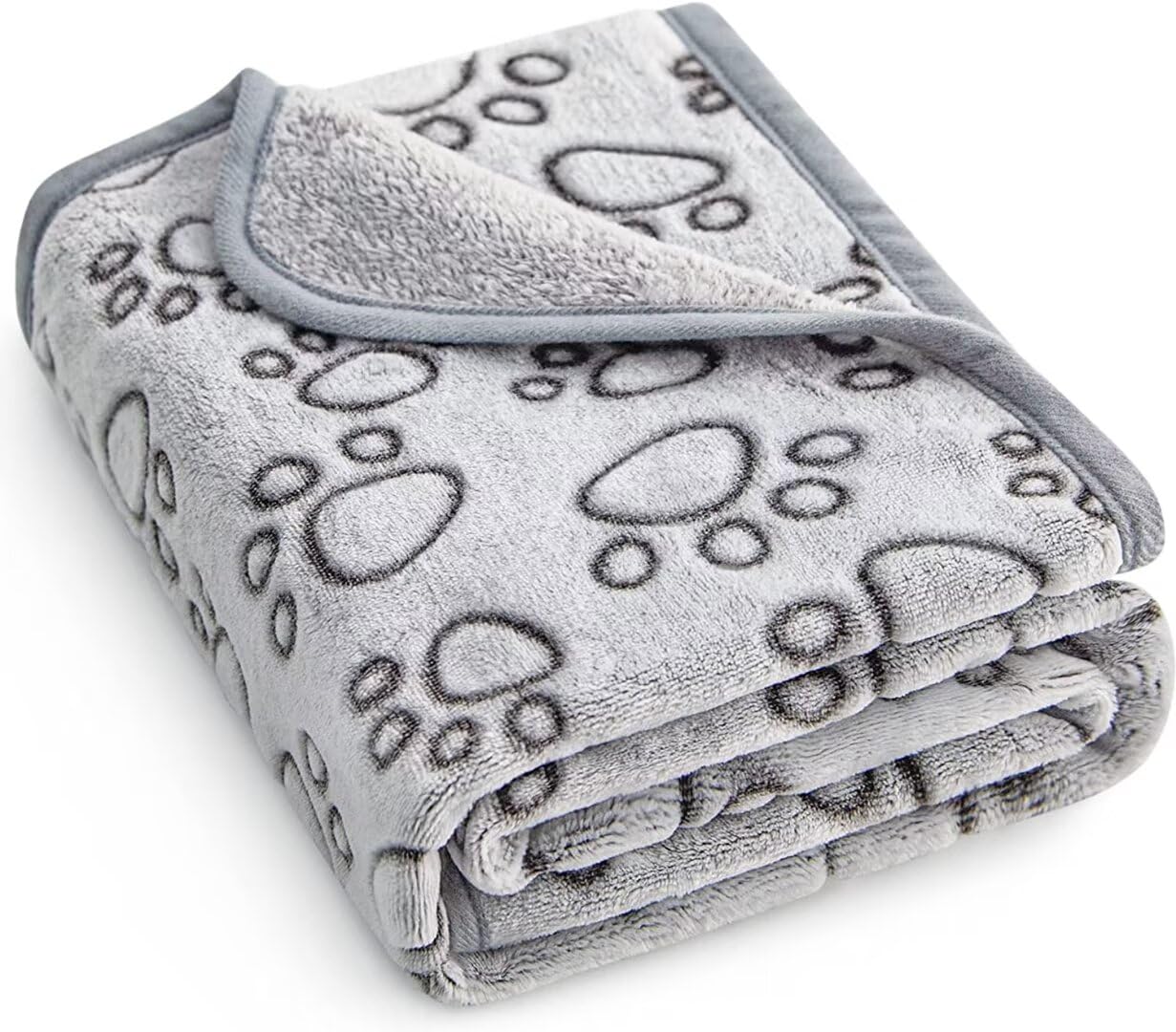 Stuffed® Premium Soft Dog Blanket Washable, 40'X32' Puppy Essentials Dog Product Cat Calming Blankets Throw For Medium Small Dogs, Pet Dog Gifts (Grey)
