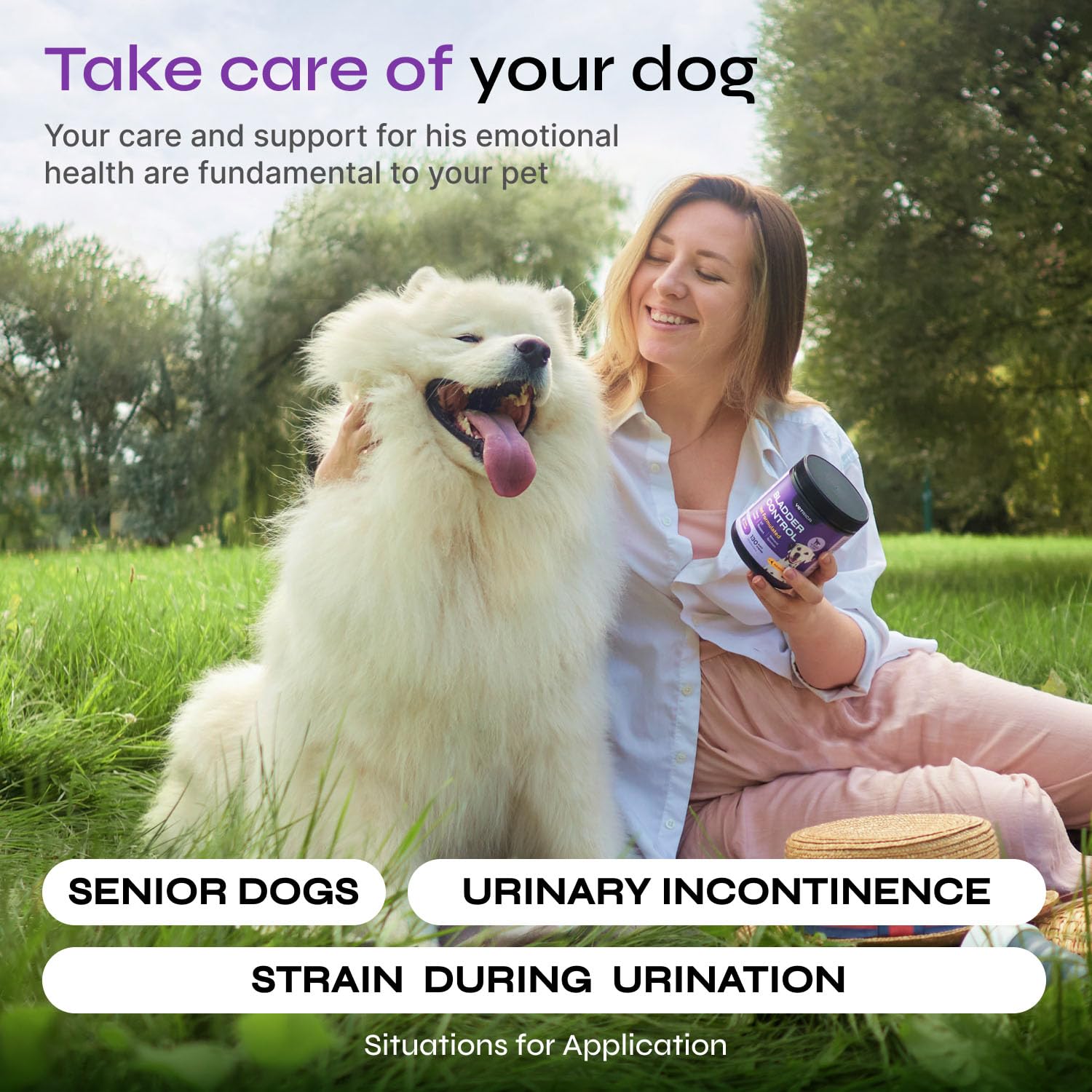 Dog UTI Treatment - Bladder Control Cranberry Chews - Cranberry Supplement for Immune Function, Urinary Tract, Bladder & Kidney