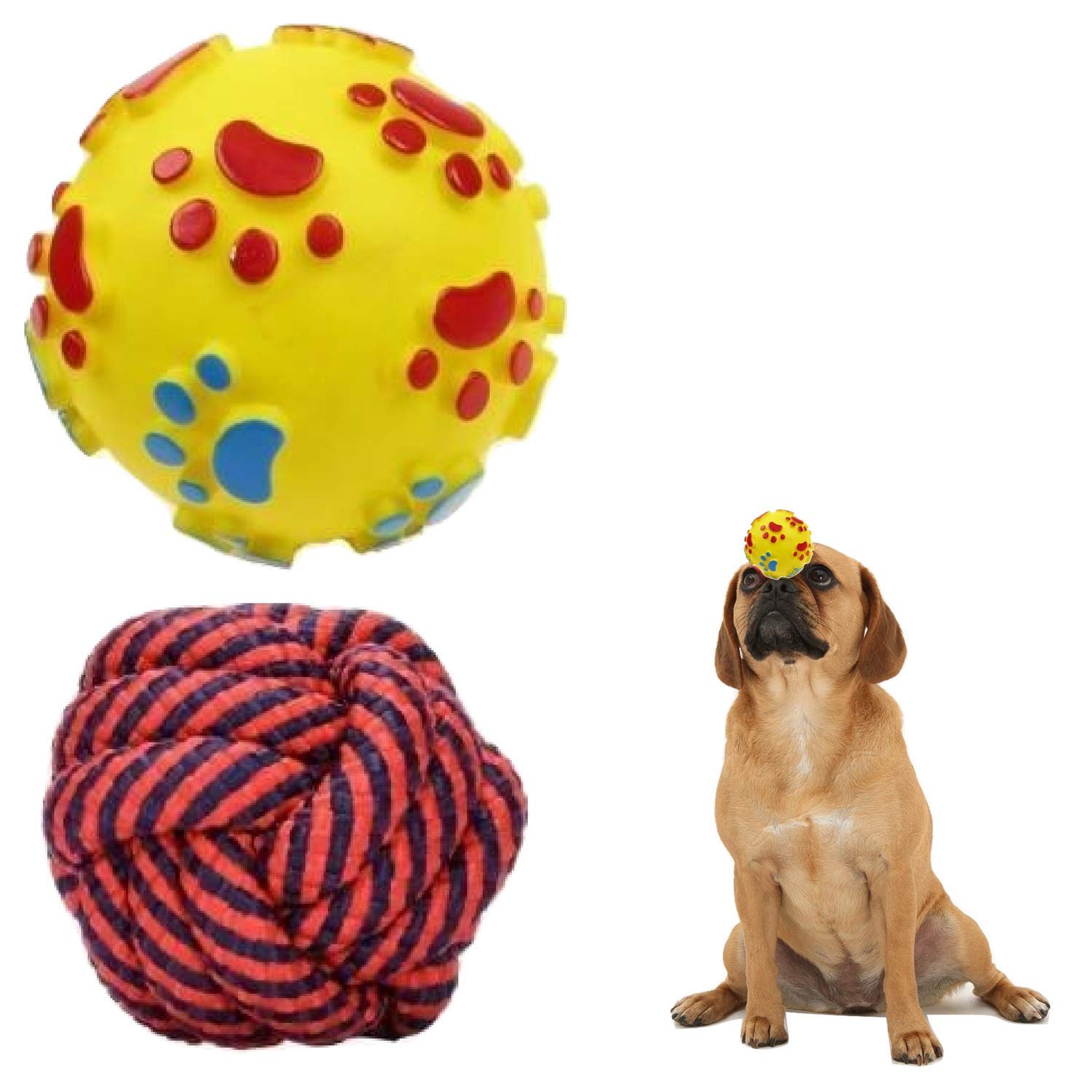 Rvpaws Dog Rope Toys For Chewing And Teething Dogs, Puppies & Cats (Multiple Colors)