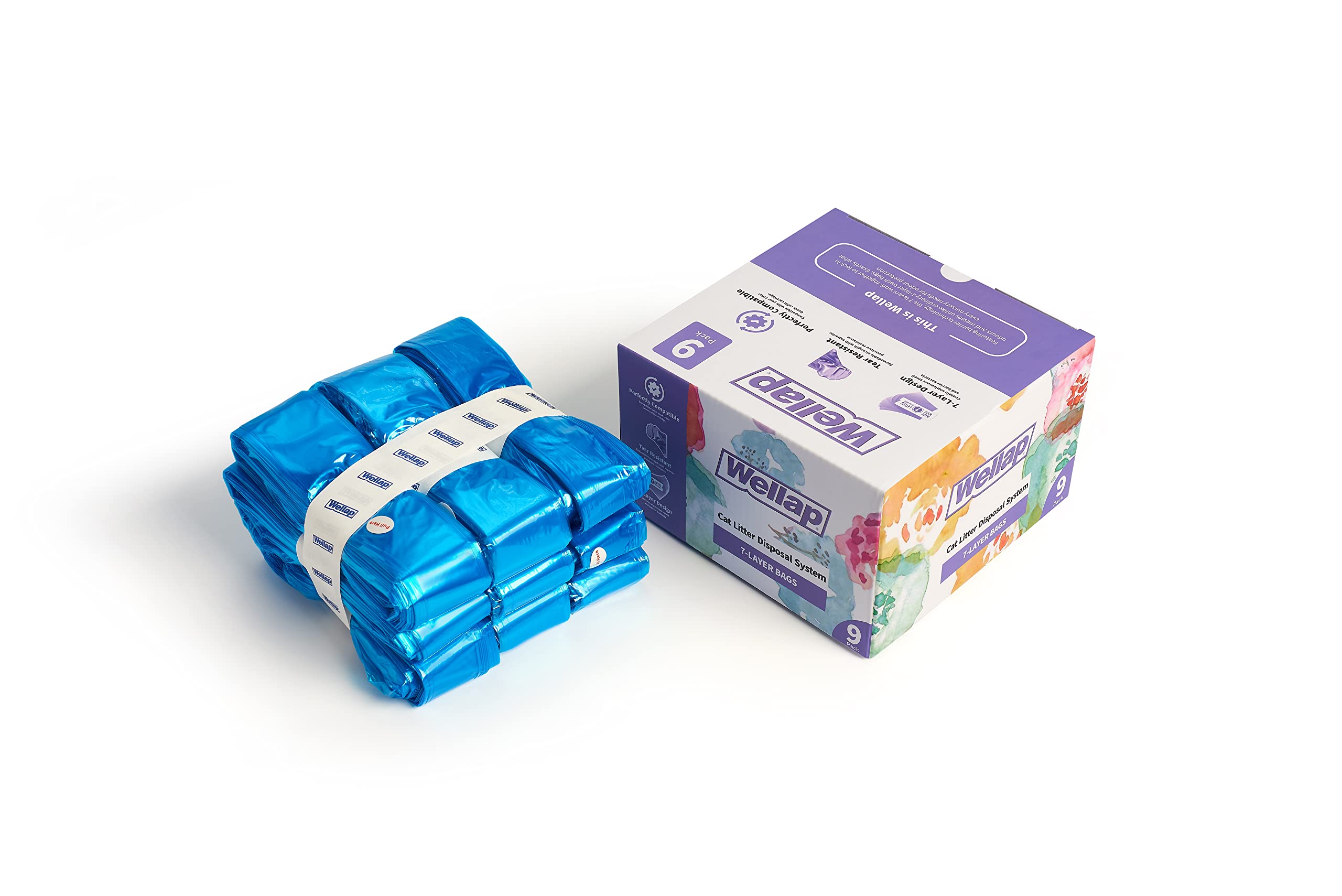Glomire Litter Refills - 9 Pack Compatible with Litter Refill Cartridge, Durable Plastic