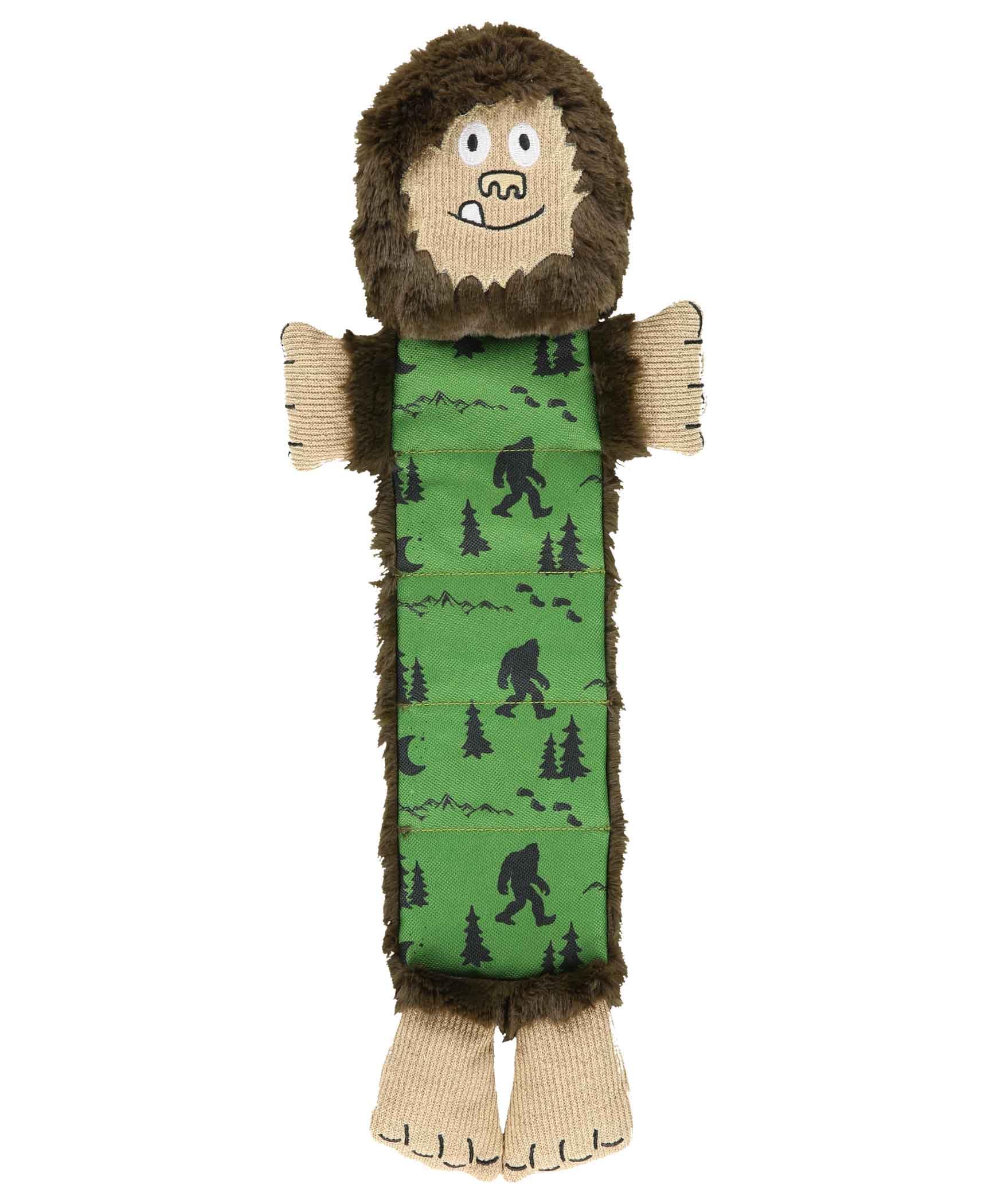 Lazy One Bigfoot Squeaky Dog Toy, Soft Crinkle Toy For Dogs, Durable Fabric For Small, Medium, And Large Breeds