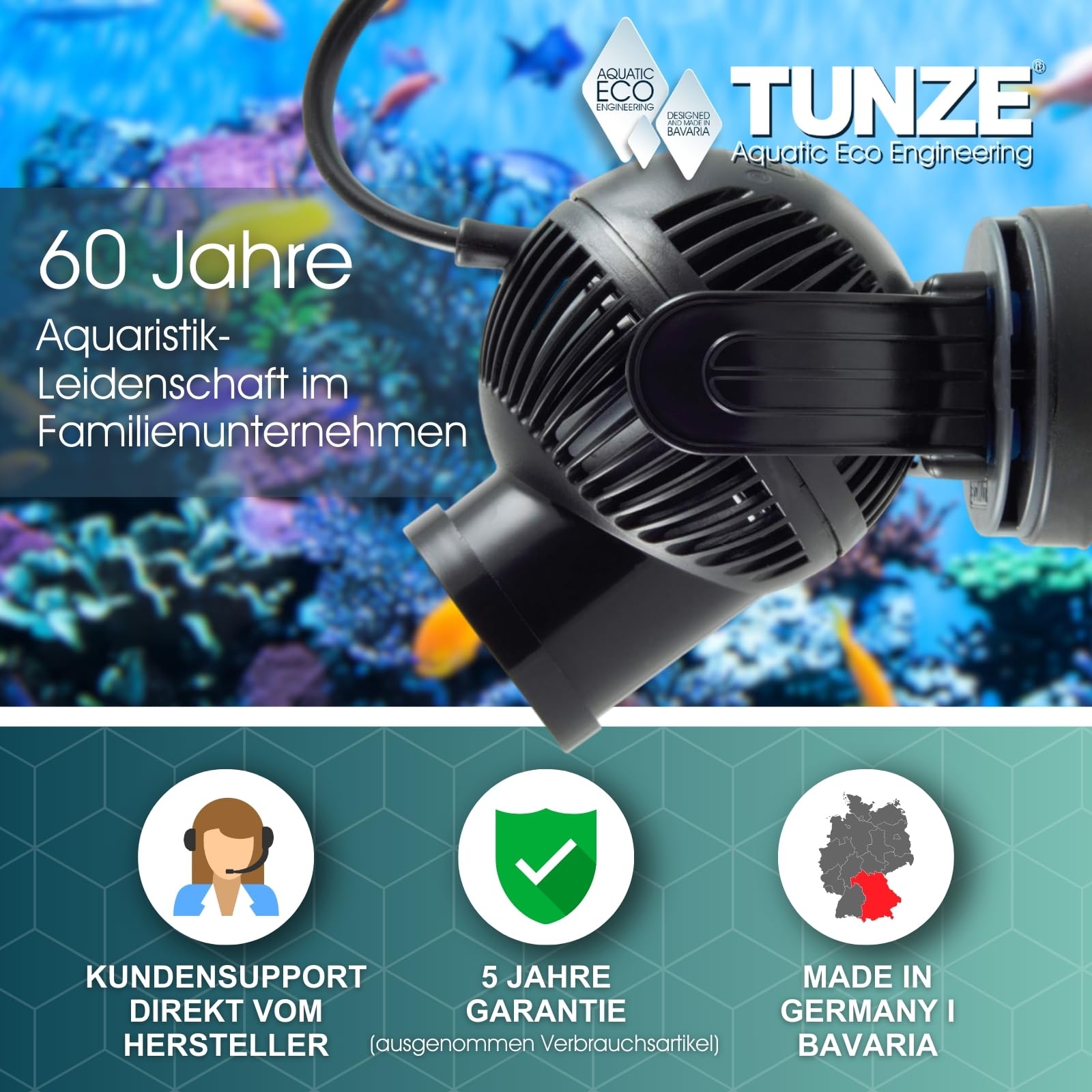 Tunze Replacement Metering Pump 5000.020 for Osmolator – Black Plastic