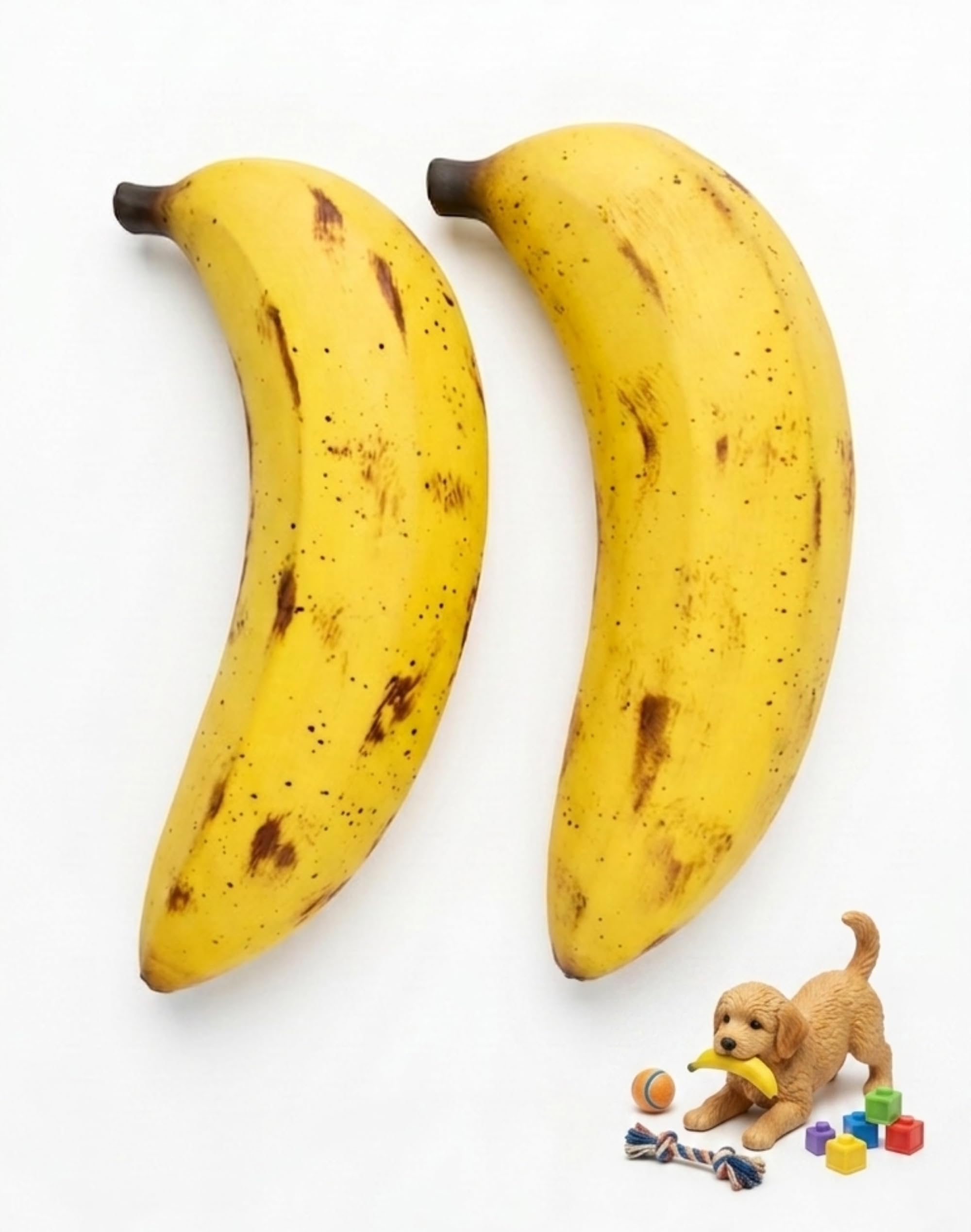 Pet Needs Squeaky Banana Dog Toy For Small Puppy, Yellow, Chew And Play, Fun Fruit Theme, Plush Toy