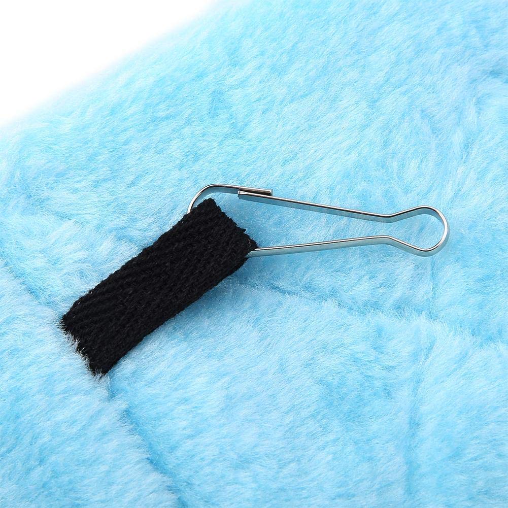 Peony Parrot Hammock Bird Nest Warm Soft Plush Hammock Hanging Cage Tent For Birds Parrot Winter Warm Bed Pet Toy Pouch Cotton Bed (M-Blue)