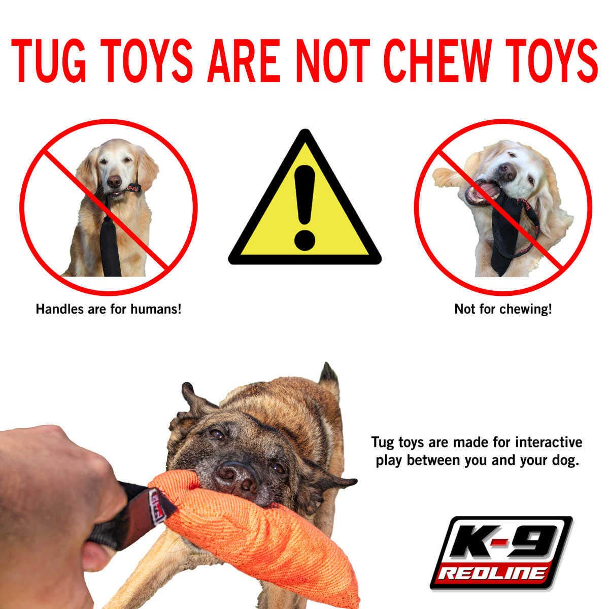 Redline K9 Puppy Prey Drive Building Flirt Pole Tug Toy