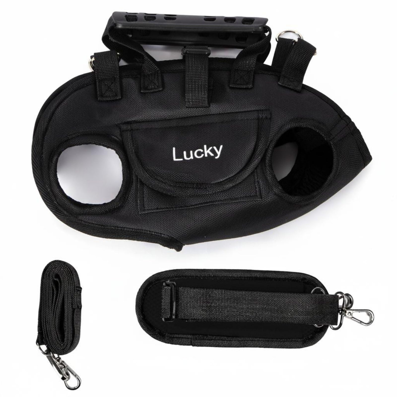 HEAVENGLOW MultiFunctional Portable Dog Carrying Bag Leash Attachable HandsUnrestricted Pet Travel Bag Spine Protection Design