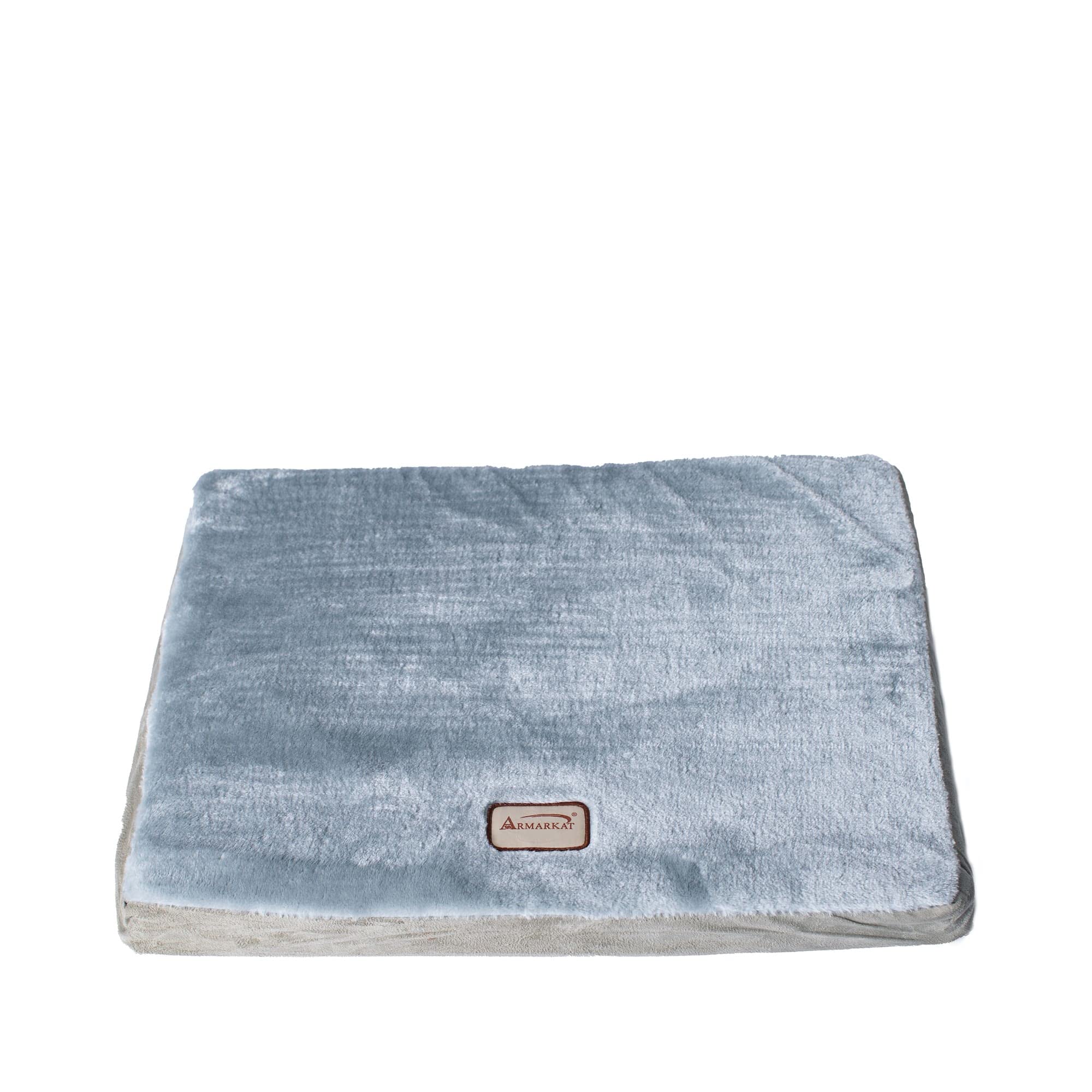 Armarkat Memory Foam Orthopedic Pet Bed Pad In Sage Green And Gray, 39-Inch By 28-Inch By 3-Inch
