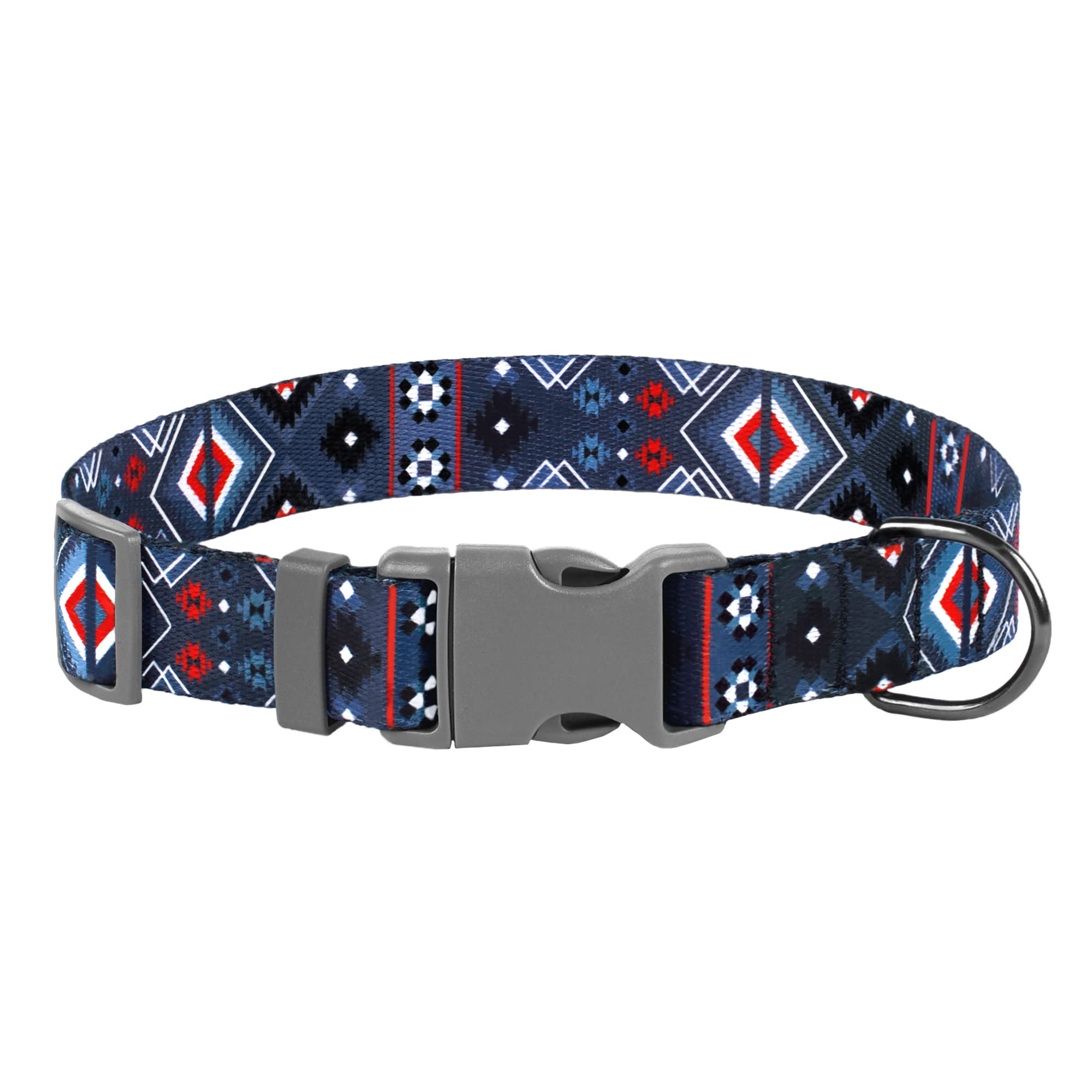 Southwest Dog Collar Tribal Pattern Adjustable Puppy Pet Collars For Small Medium Large Dogs Aztec Print (Aztec, Neck Fit 14'-18')