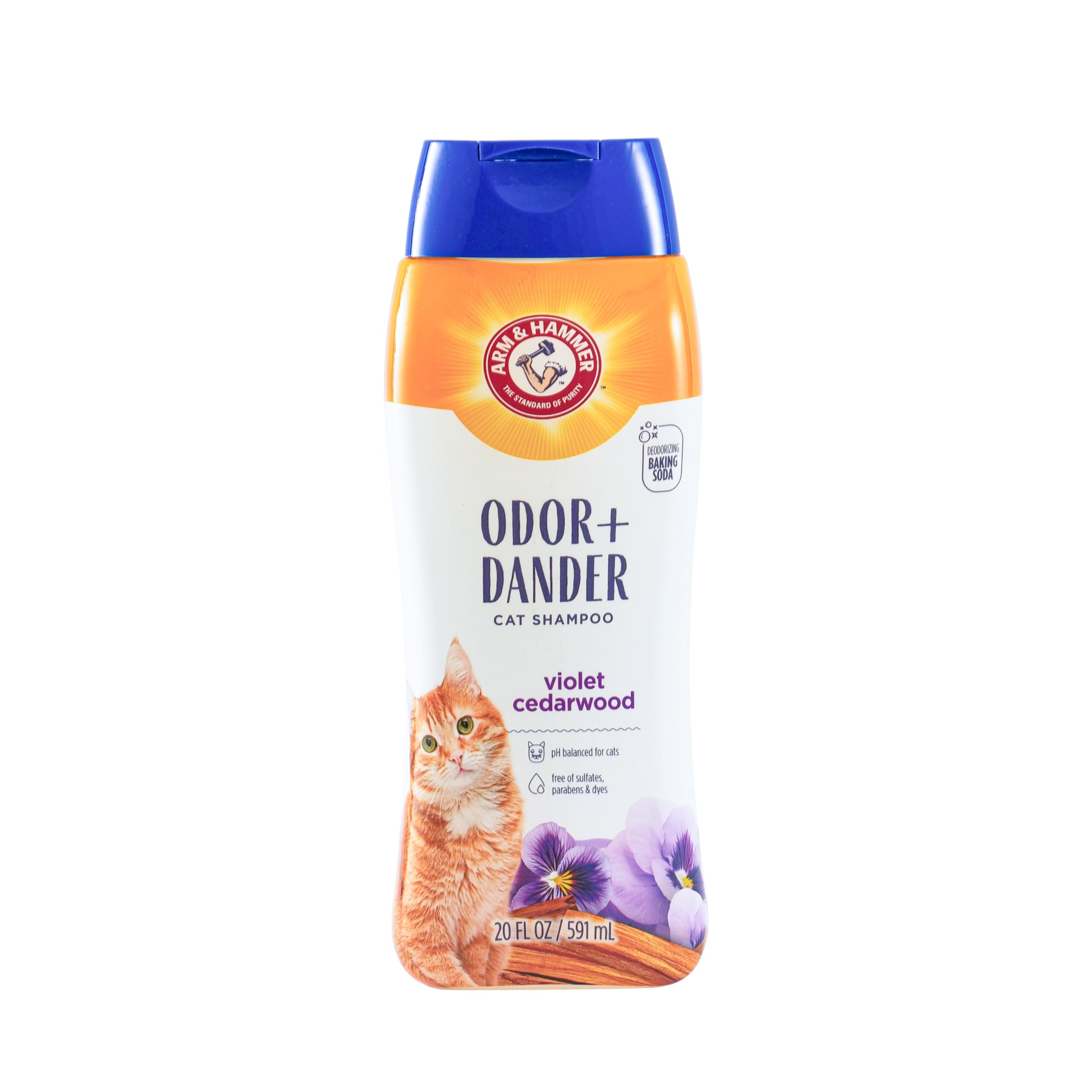 Arm & Hammer Odor Control & Dander Reducing Shampoo for Cats | Dander Remover for Cat Dander and Cat Odors | Baking Soda Deodori