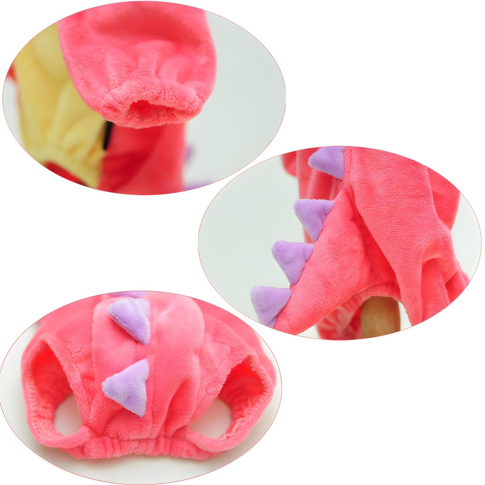 Nacoco Dog Dinosaur Design Costume Green Pet Clothes For Medium & Large Dog(Pink, 4Xl)