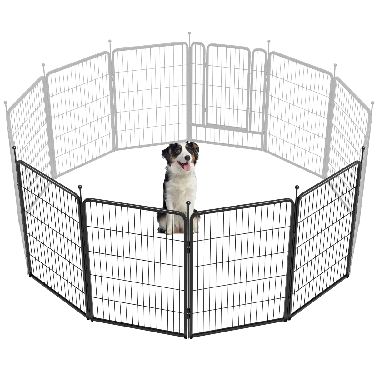 Fxw Rollick Dog Playpen For Yard, Rv Camping, 40 Inch 4 Panels For Medium And Large Dogs│Patented