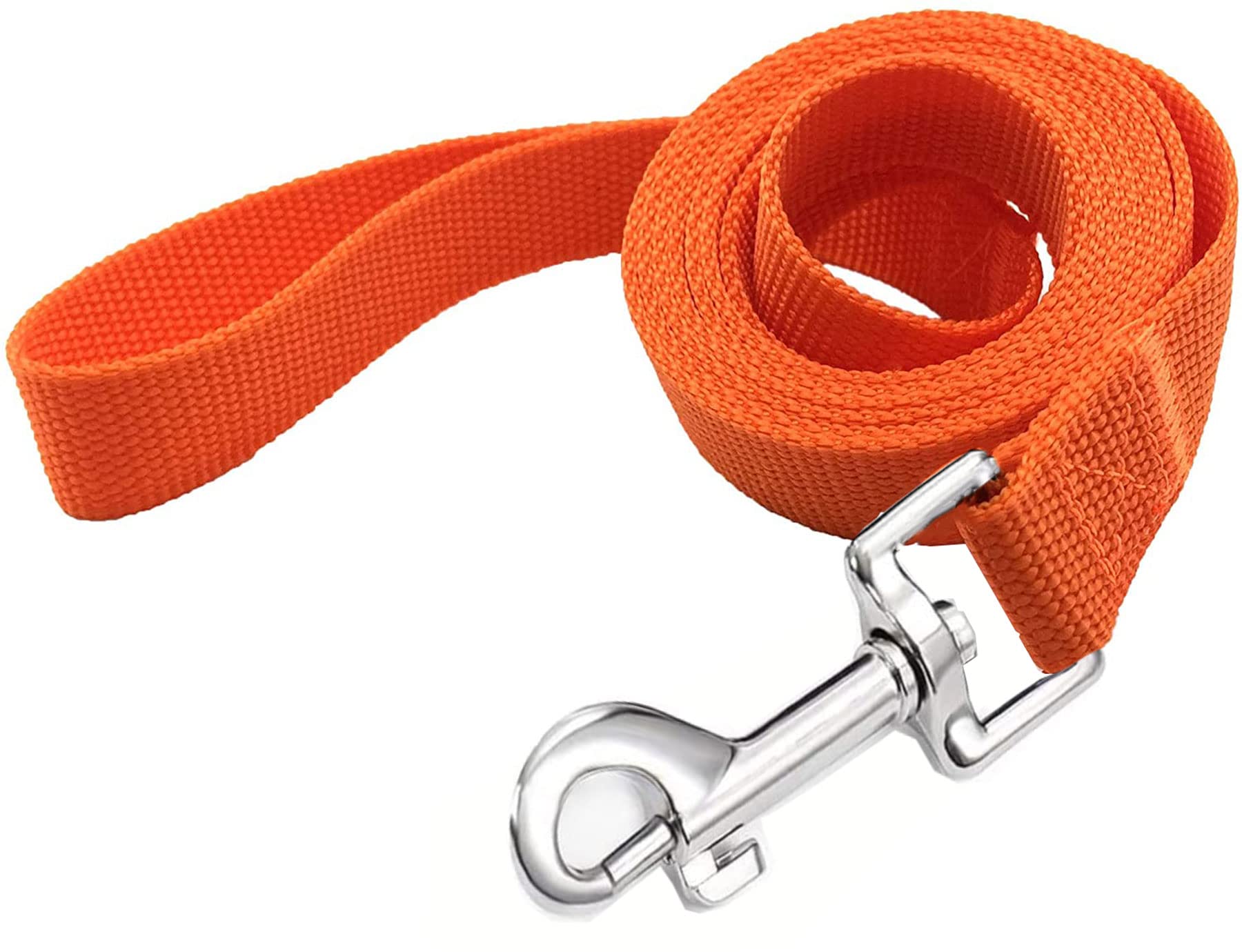 Taian 4Ft/5Ft/6Ft Strong Dog Leash, Nylon Dog Leashes For Small Medium Large Dogs (5/8 In X 5 Ft, Orange)