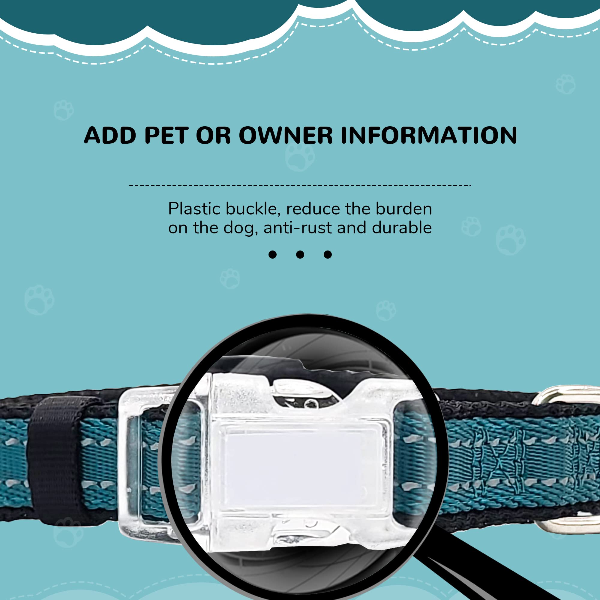 Reflective Dog Harness, Collar & Leash Set - No Pull Harness With Quick Release Buckle For Small Dogs - Double D - Ring Step - I