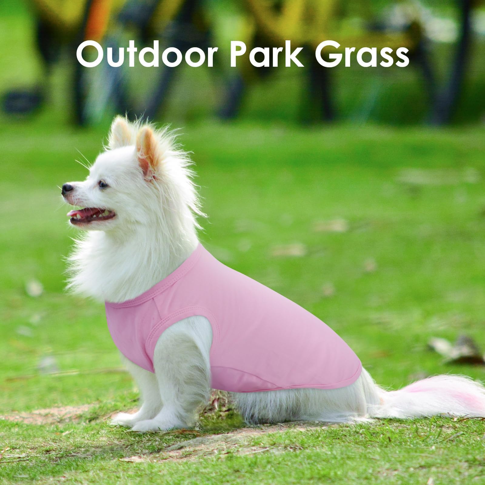 3 Pack Pink Striped Xs Dog T Shirts For Small Dogs,Lightweight Sleeveless Set For Spring&Summer, Soft Comfortable Plain Puppy Sh