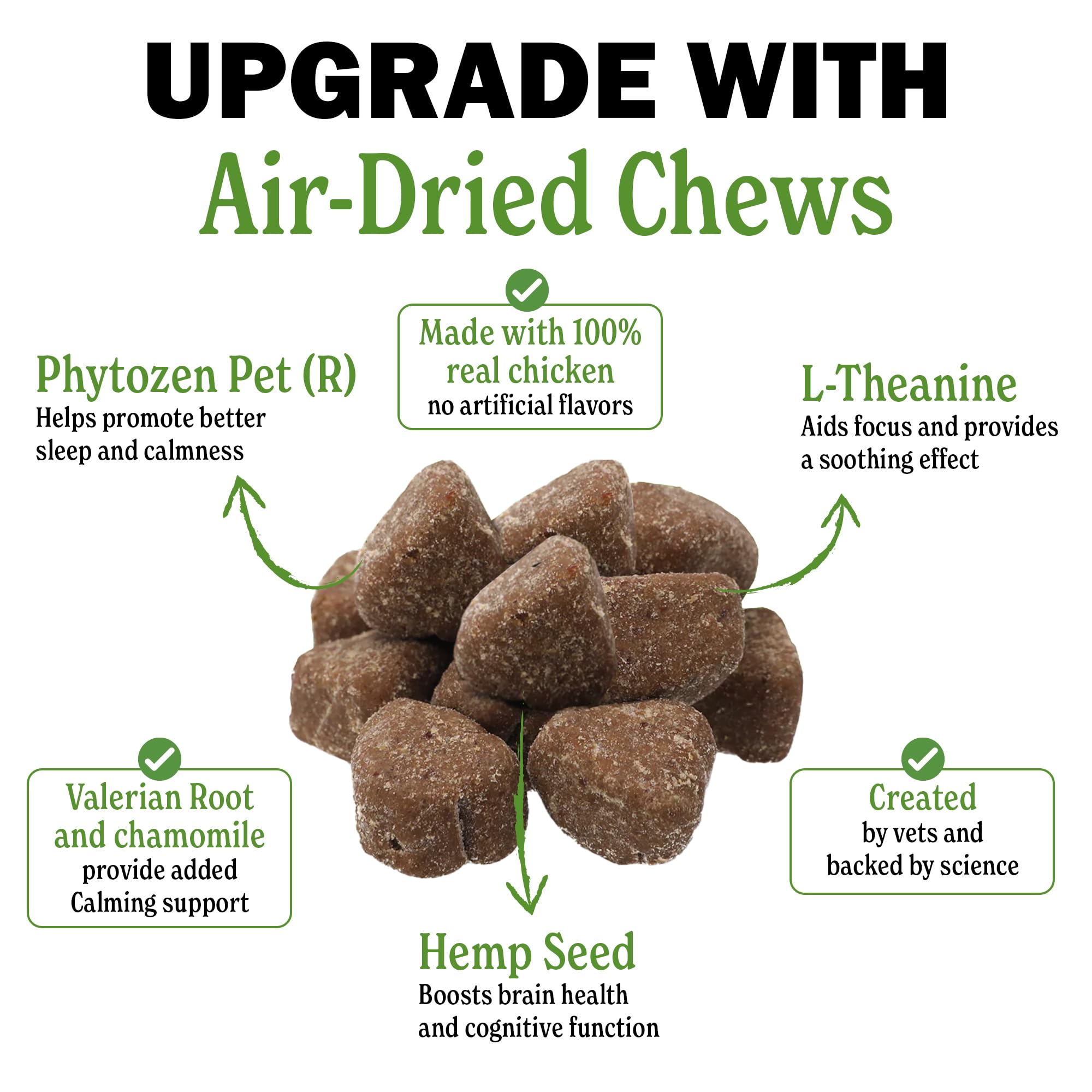 Deley Naturals Calming Chews for Dogs - 60 Soft Hemp Chews for Anxiety Relief, Travel & Vet Visits, Relaxation Bites for Fireworks & Thunderstorms