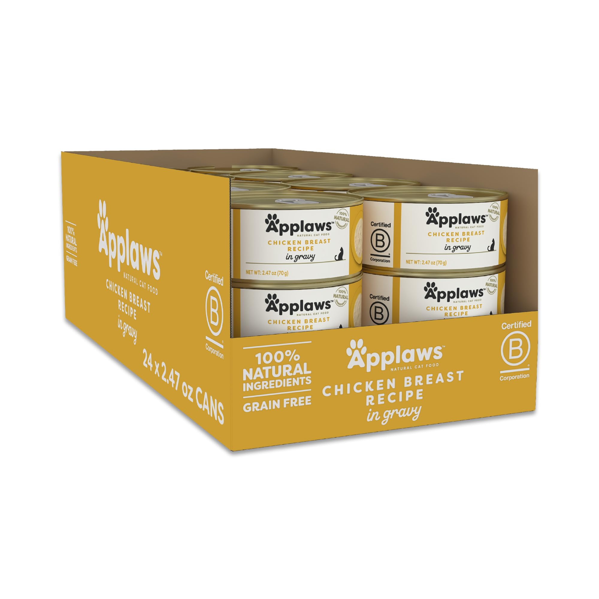Applaws Natural Wet Cat Food, Made with Limited and Natural Ingredients, High Protein with No Artificial Additives or Fillers, C