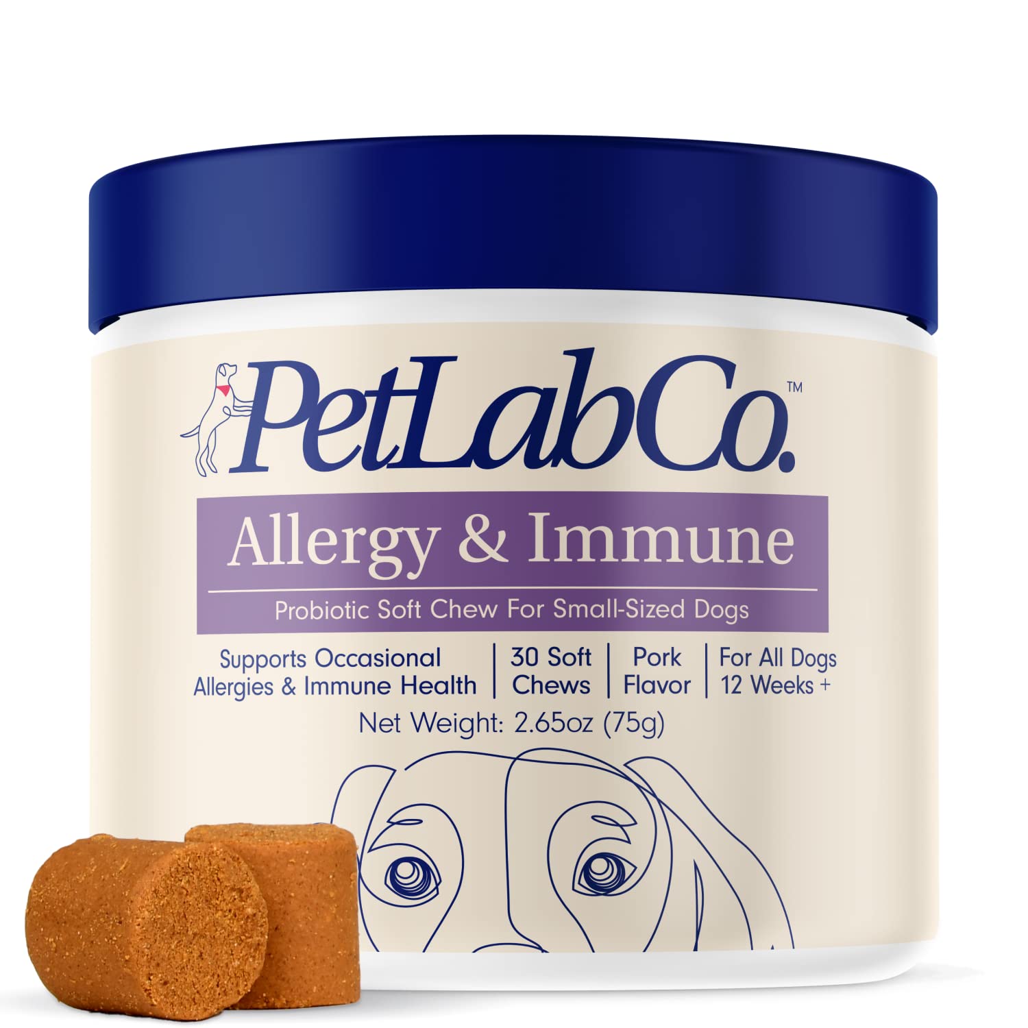 PetLab Co. Allergy & Immune - Support Your Pup with Seasonal Allergies, Intermittent Itchiness, & Healthy Yeast Production Probi