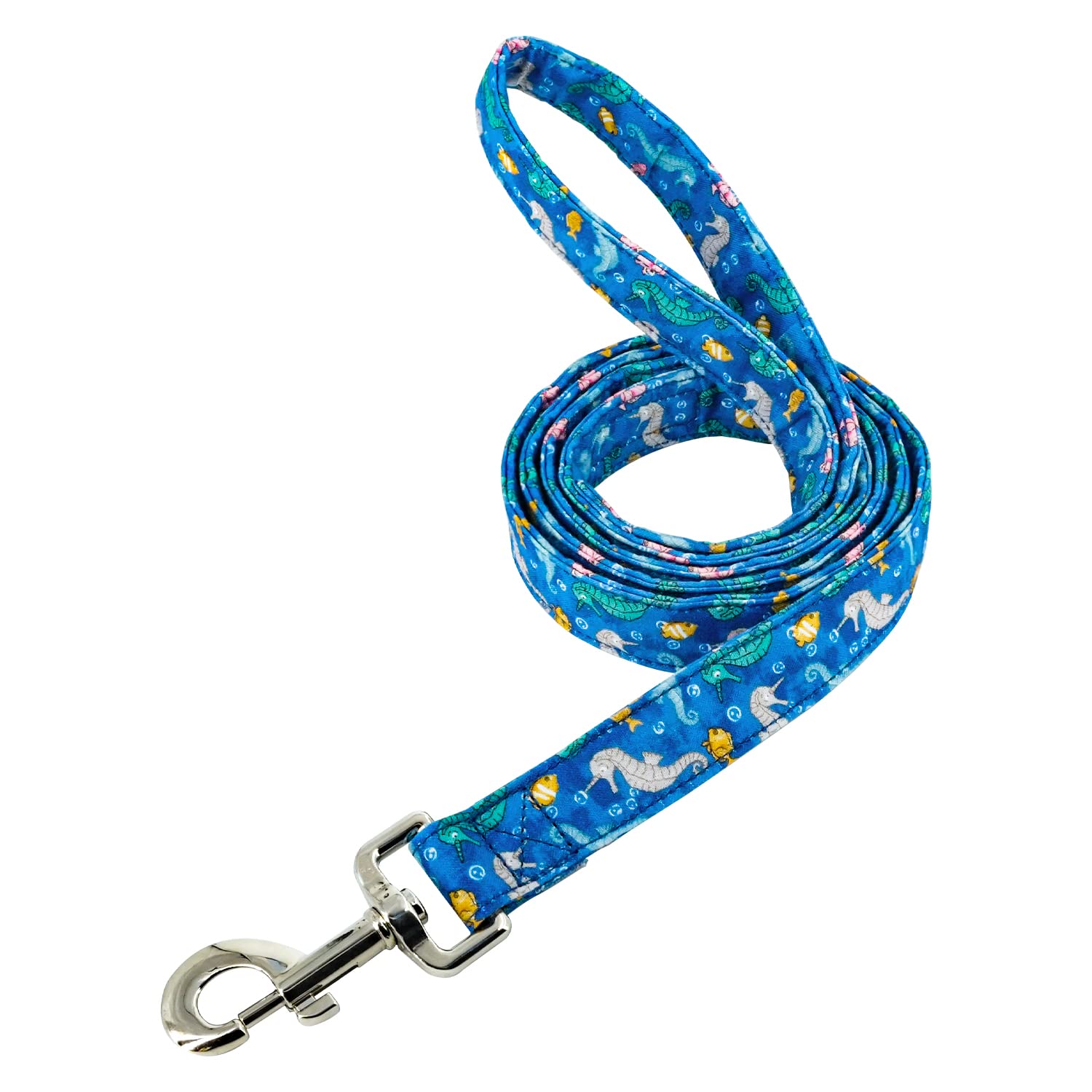 Tunkoo Dog Leash Hippocampus With Soft Comfy Cotton Handle