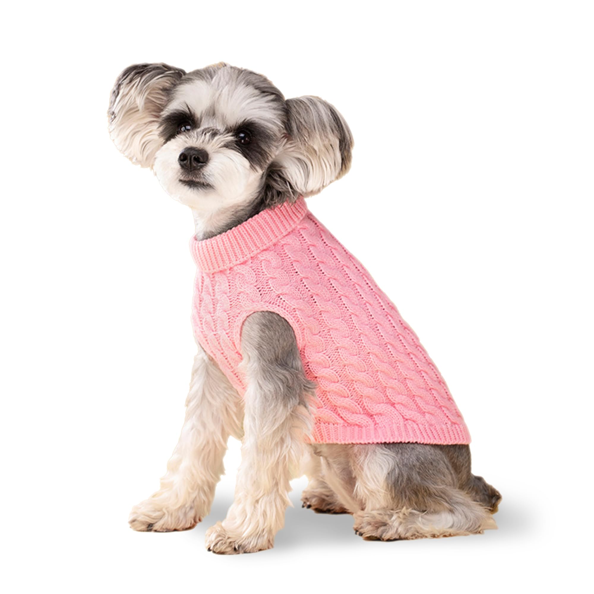 Dog Sweater, Pink Xl Dog Pullover Sweater, Turtleneck Knitwear, Dog Outfits For Small Dogs And Medium Dogs, Warm Clothes For Bul