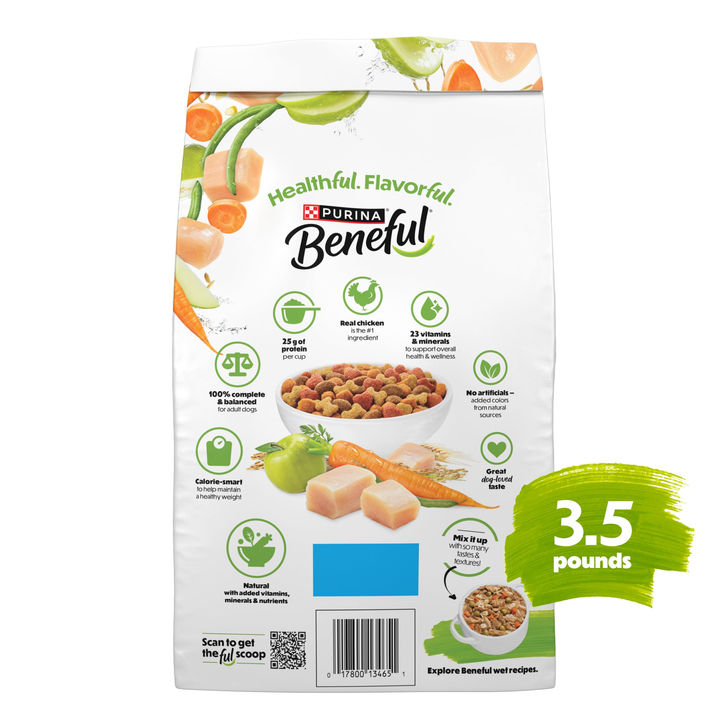 Purina Beneful Healthy Weight With Farm-Raised Chicken Natural Dog Food Dry Formula With Added Vitamins, Minerals and Nutrients