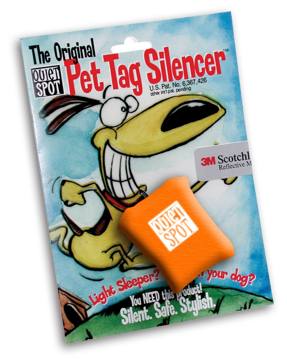 Quiet Spot Pet Tag Silencer (Orange)